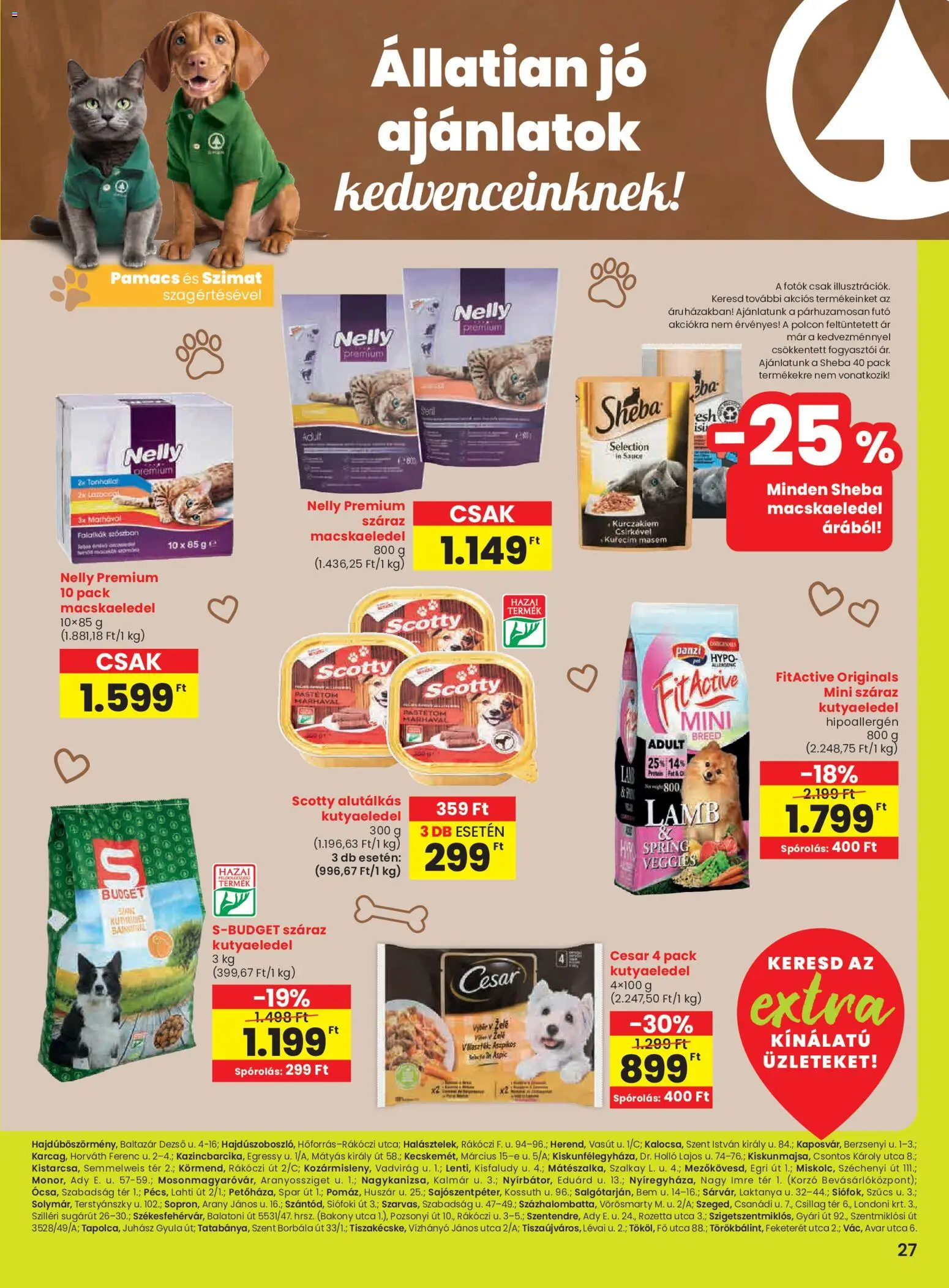 Spar akciós ujság - amely érvényes a következő dátumtól: 06.11.2025 | Oldal: 8 | Termékek: Macskaeledel, Kutyaeledel, Protein, Pástétom