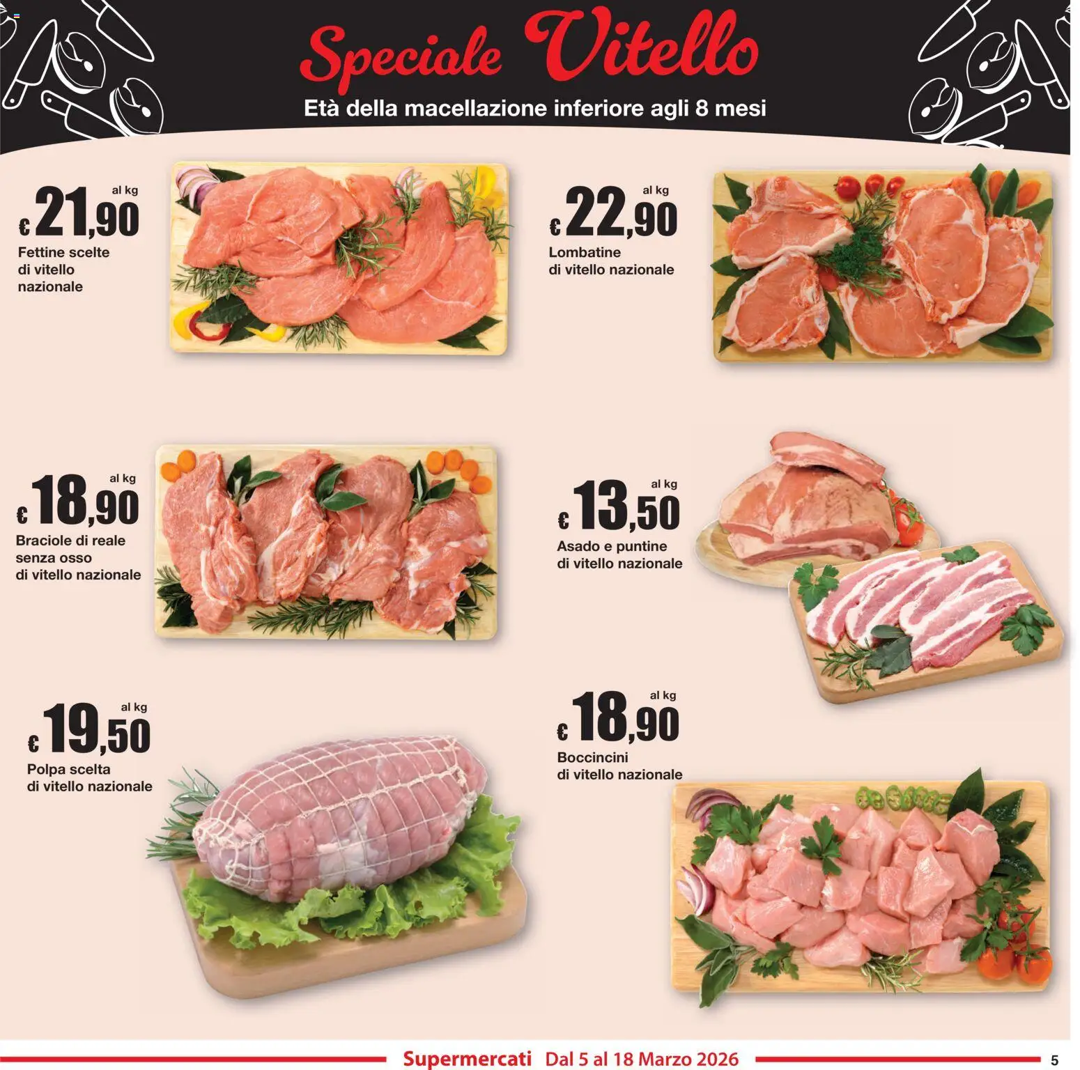 Volantino Sì con Te del 05.03.2026 | Pagina: 5 | Prodotti: Vitello