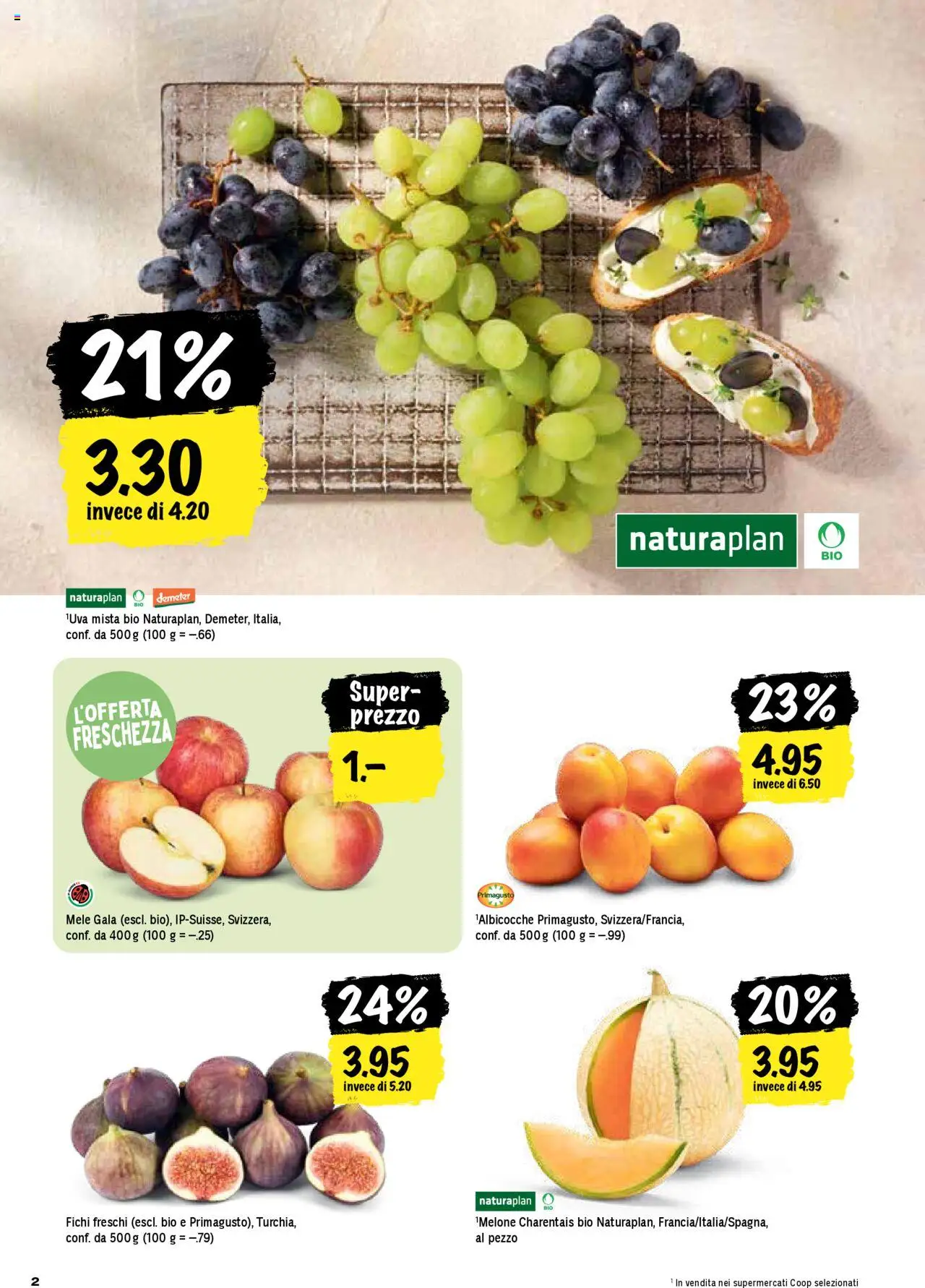 Coop - Una settimana di azioni ab 28.08.2025 | Seite: 2 | Produkte: Melone