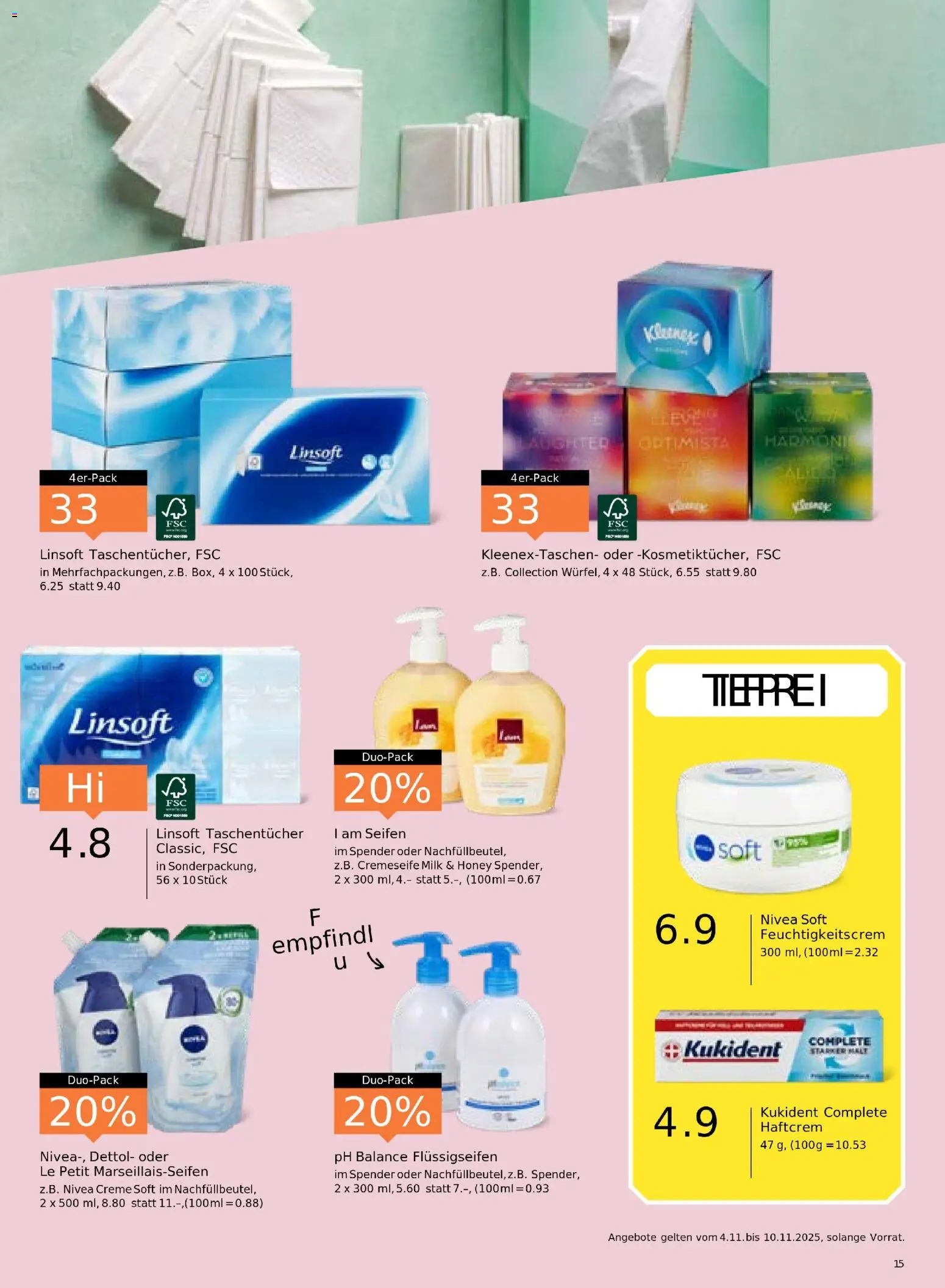 Migros Aktionen – gültig ab 04.11.2025 | Seite: 15 | Produkte: Creme