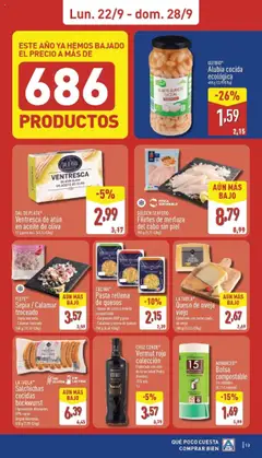 GOLDEN SEAFOOD Filetes de merluza del cabo sin piel, Filetes de merluza del cabo sin piel 900 g │ válido desde el 22.09.2025 | Página: 13