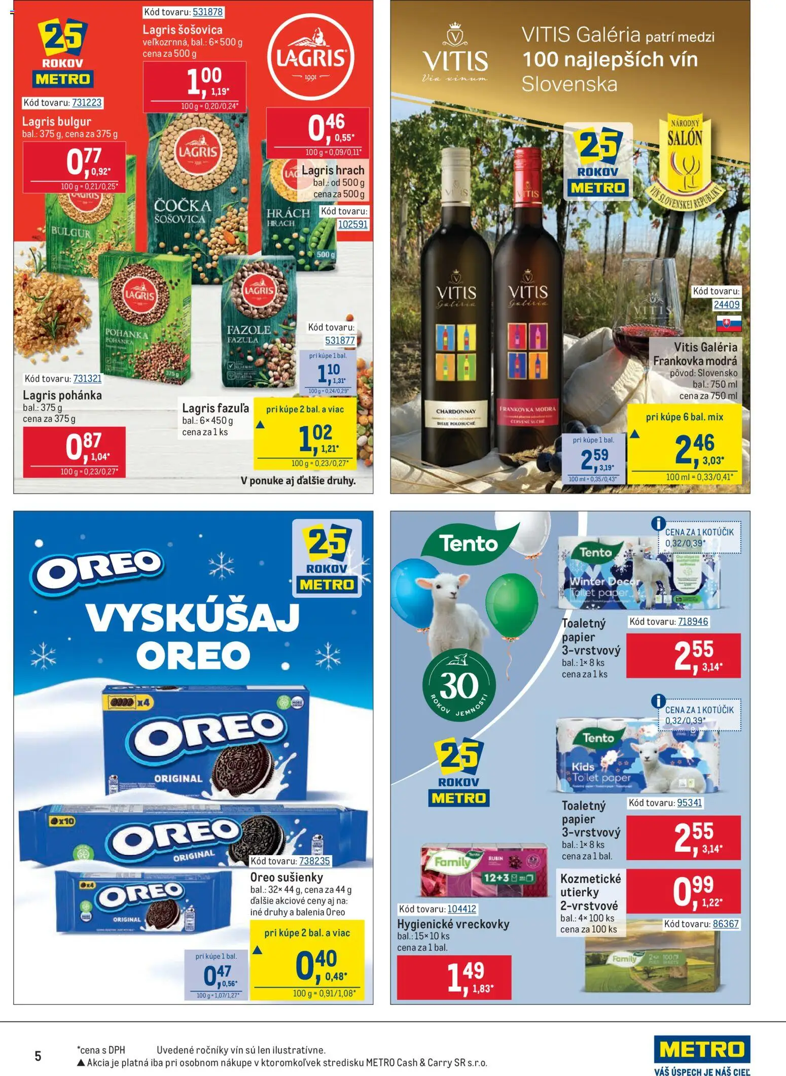 Nové Metro akcie – leták je platný od 05.11.2025 | Strana: 5 | Produkty: Fazuľa, Hrach, Šošovica