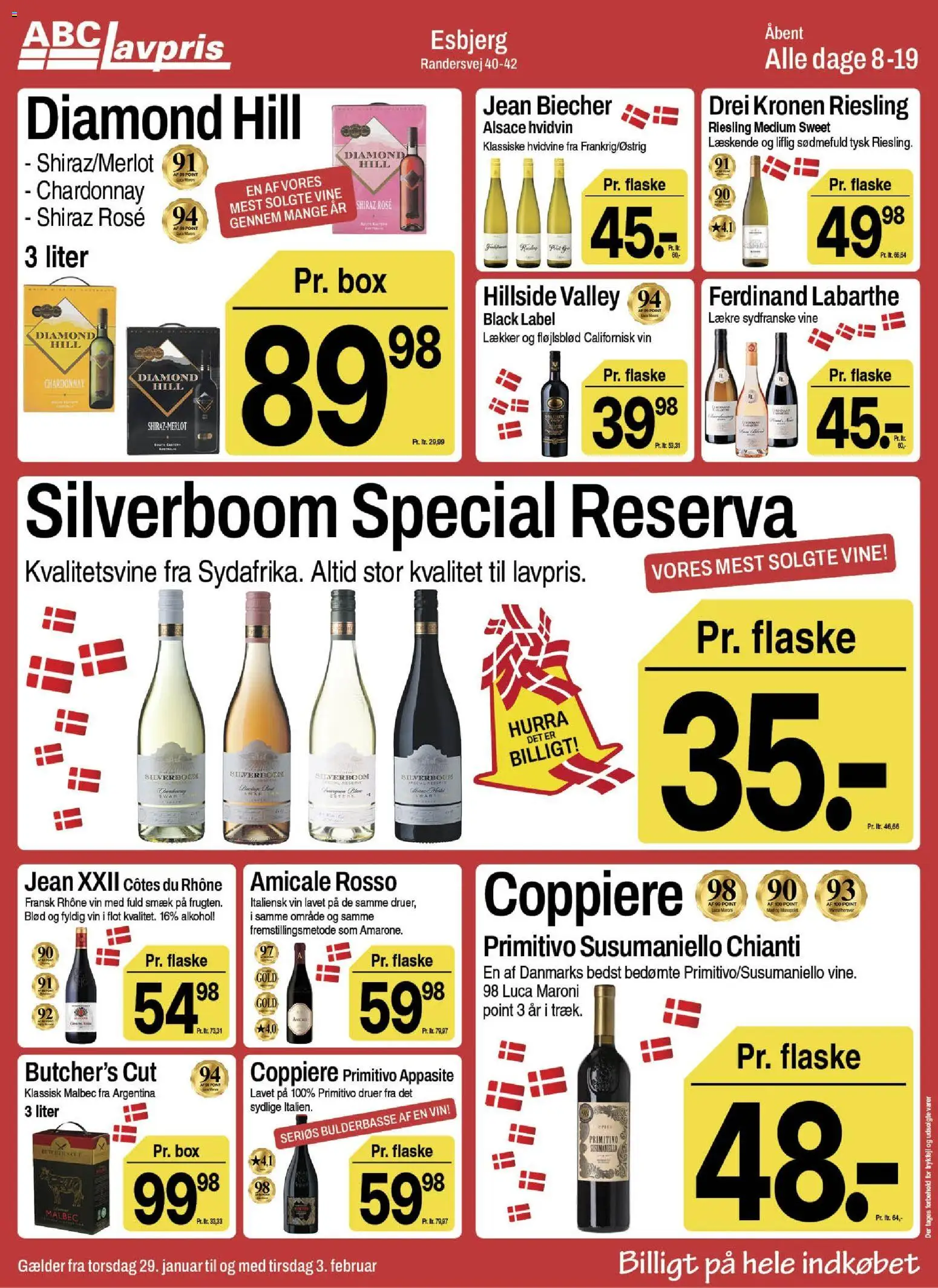 Abc Lavpris tilbudsavis – gyldig fra 28.01.2026 | Side: 17 | Produkter: Vin, Søm