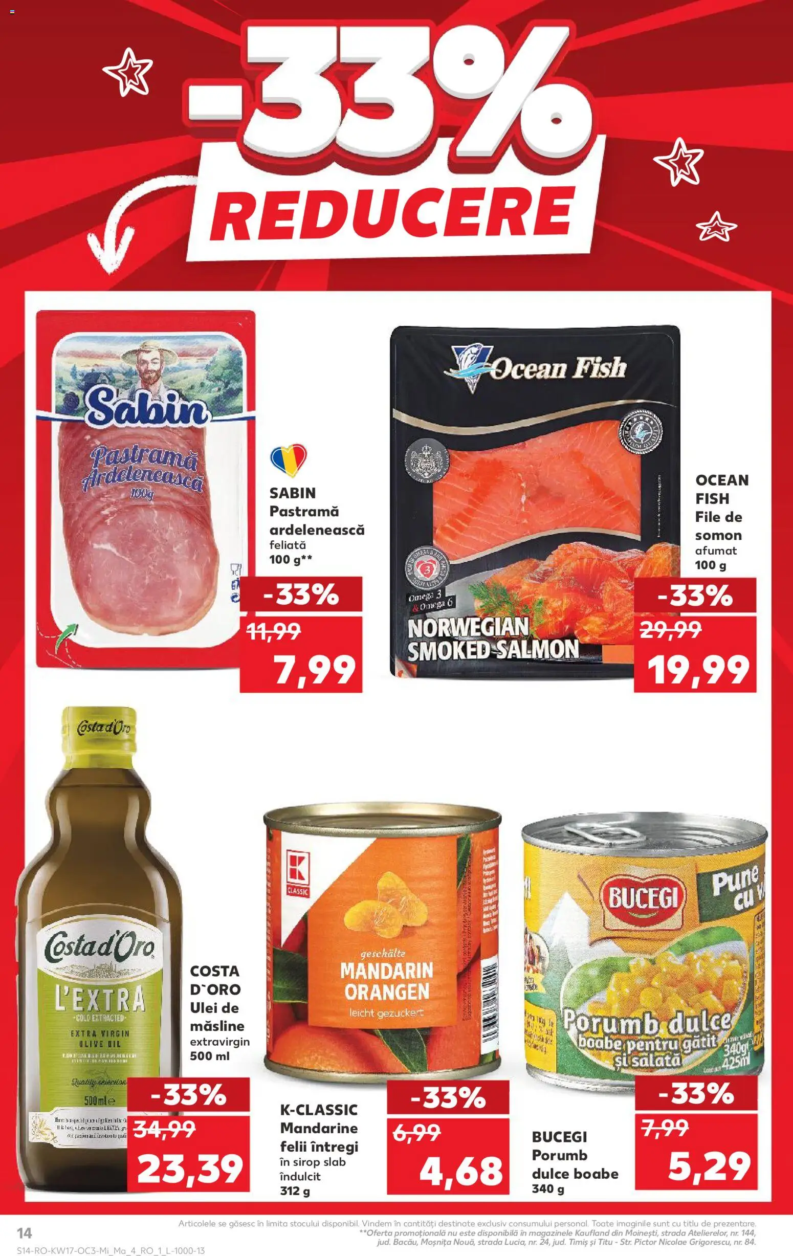 Noul catalog Kaufland – valabil de la 22.04.2026 | Pagină: 14 | Produse: Chaussures de ski, Sirop, Mandarine, Porumb