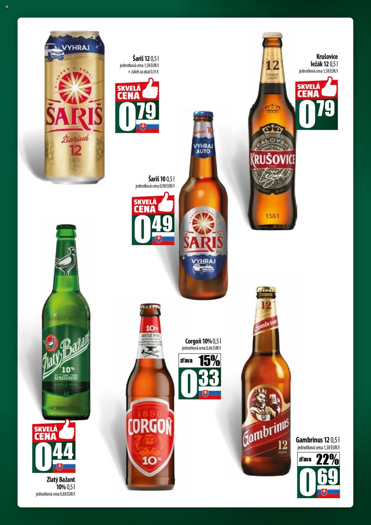 COOP Jednota široká ponuka │ platný od 17.07.2025 | Strana: 51 | Produkty: Krušovice, Zlatý Bažant, Šariš, Gambrinus