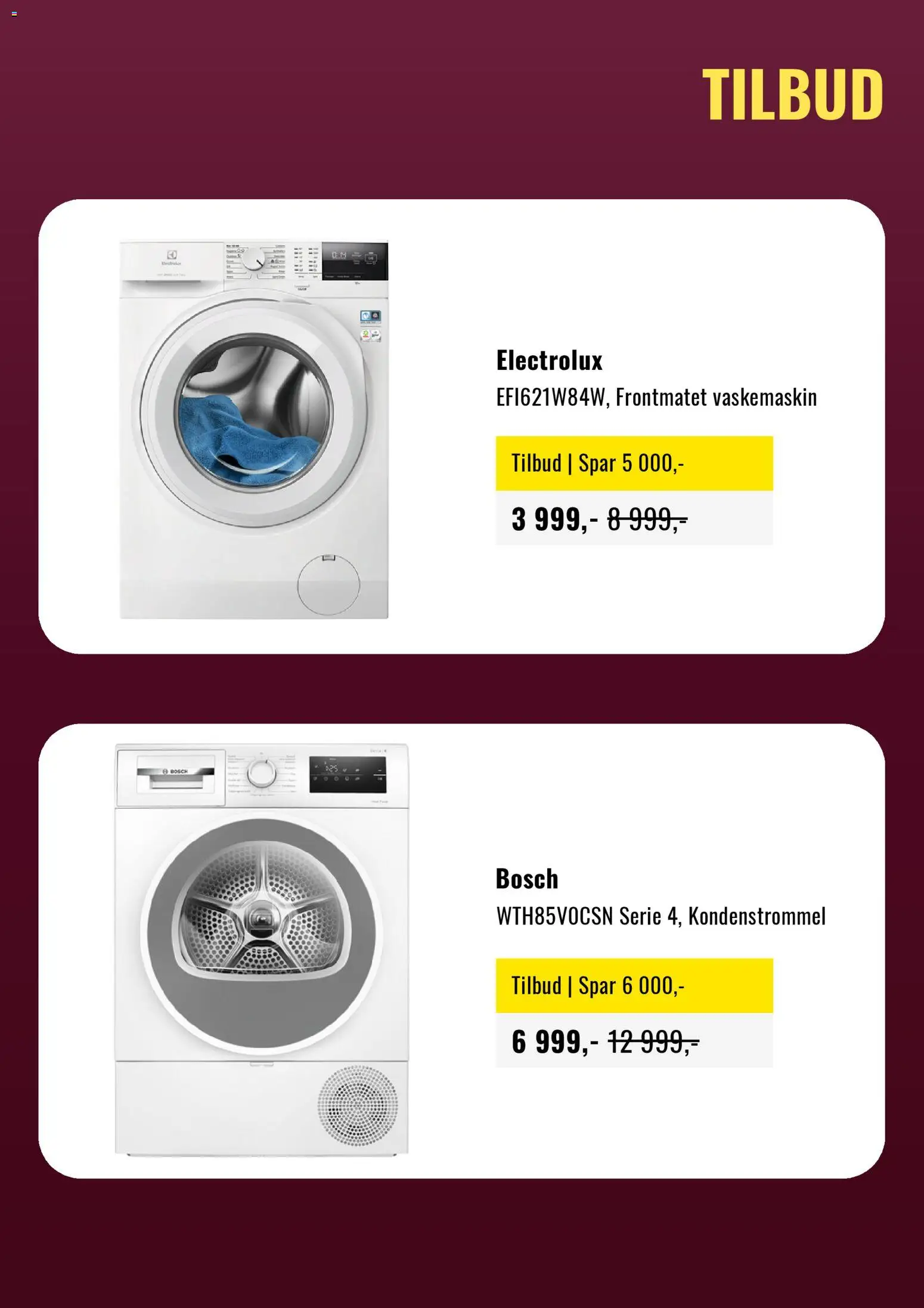 {H1} | Side: 3 | Produkter: Vaskemaskin