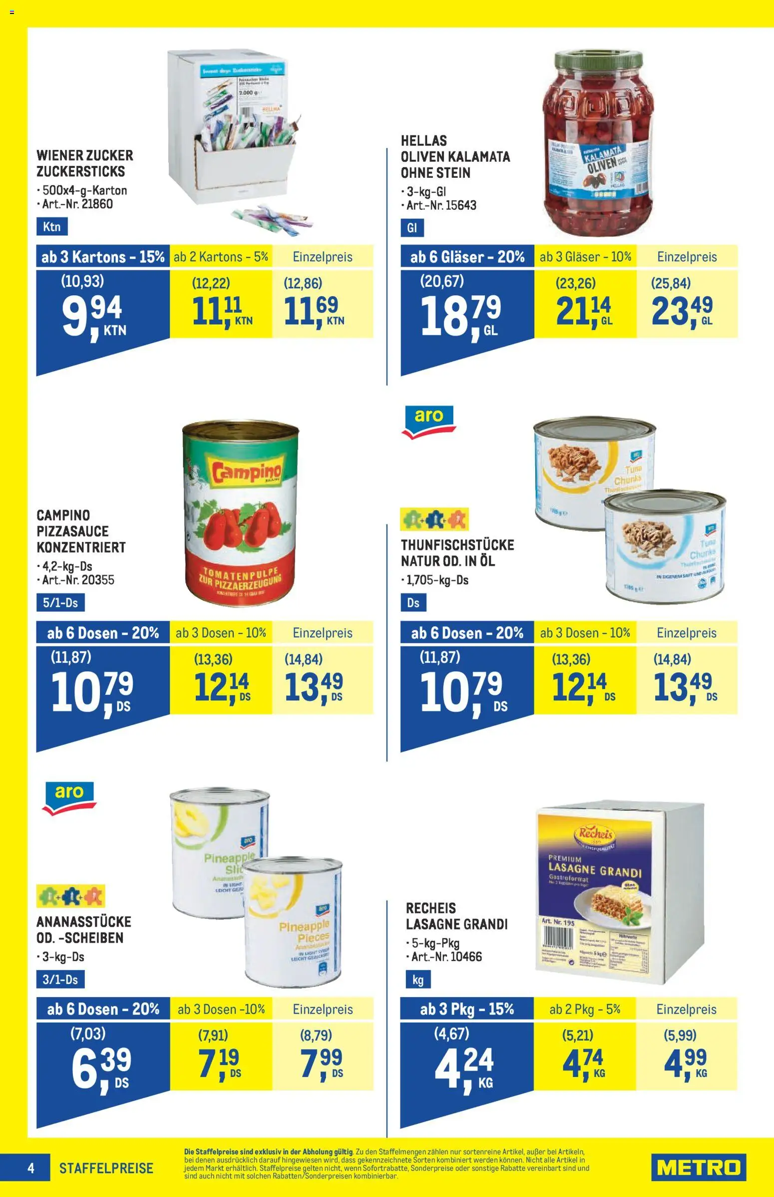 Metro Profi gültig ab 08.01.2026 | Seite: 4 | Produkte: Zucker, Szeder, Öl