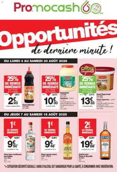 Promocash - Prévisualisation de Promocash opportunités valide à partir de 04.08.2025