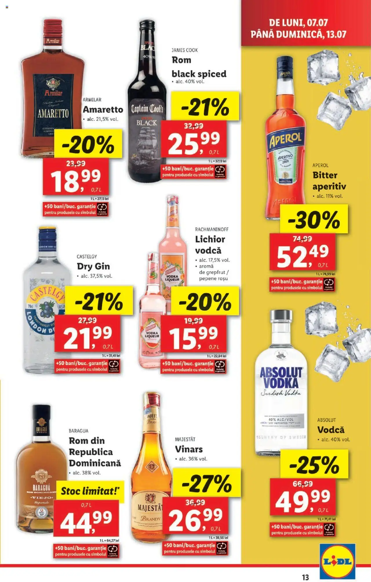 Catalog Lidl – valabil de la 07.07.2025 | Pagină: 13 | Produse: Su ısıtıcı, Lichior, Grepfrut, Aperol