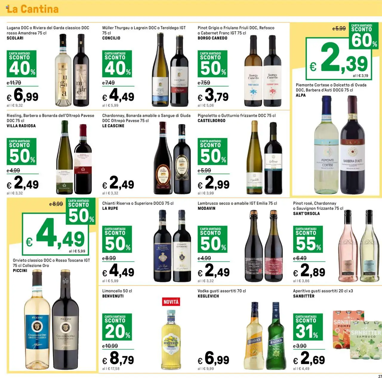 Volantino Iper del 01.08.2025 | Pagina: 27 | Prodotti: Vodka, Limoncello, Aperitivo