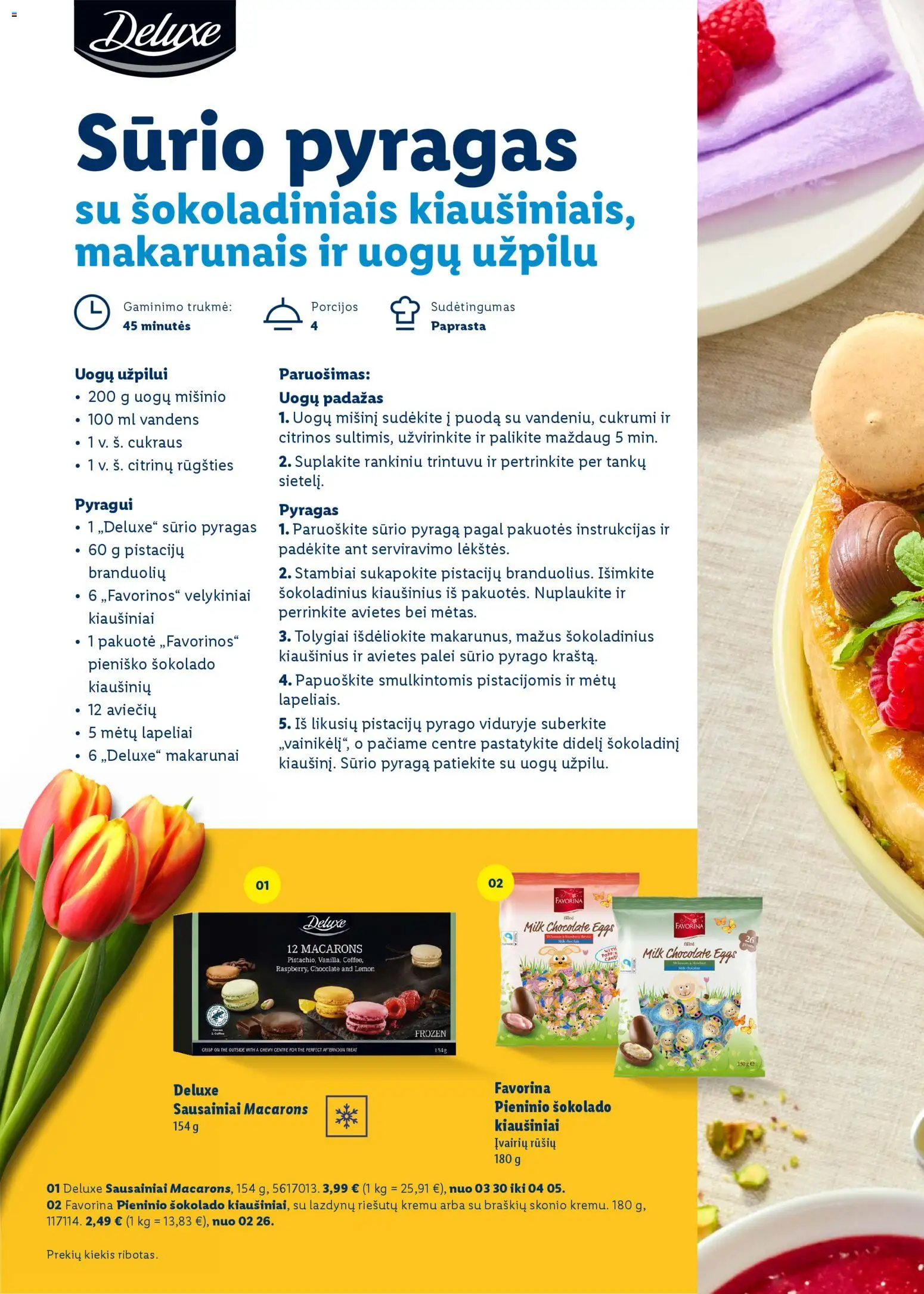 LIDL akcijos nuo 23.02.2026 | Puslapis: 60 | Prekių: Sausainiai, Pyragas, Kiaušiniai, Padažas
