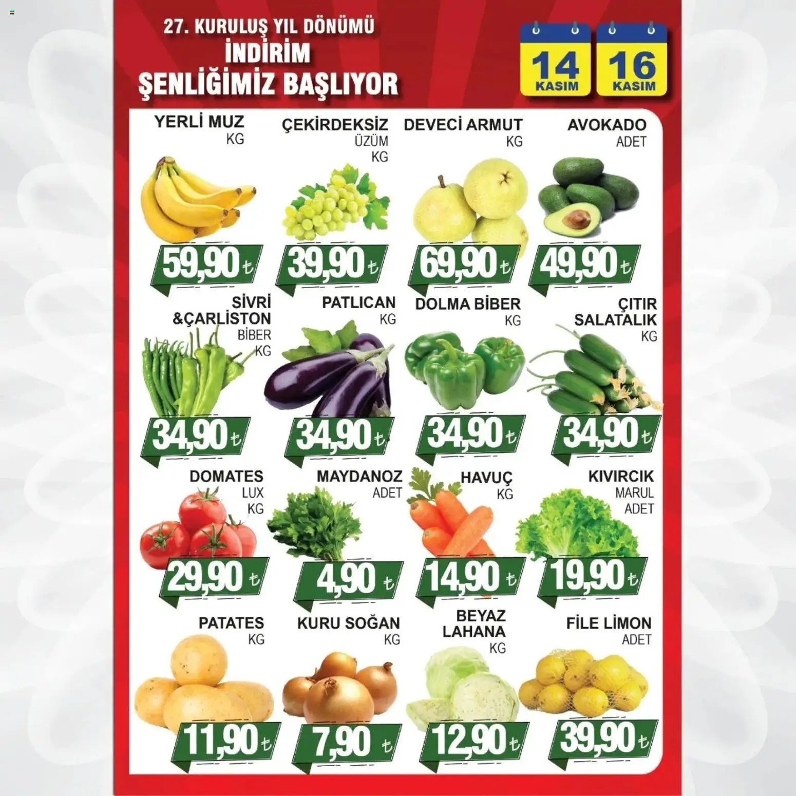 Furpa Cuma’dan Pazar’a Katalog - 14.11.2025 tarihinden itibaren geçerlidir | Sayfa: 6 | Ürünler: Domates, Havuç, Salatalık, Marul