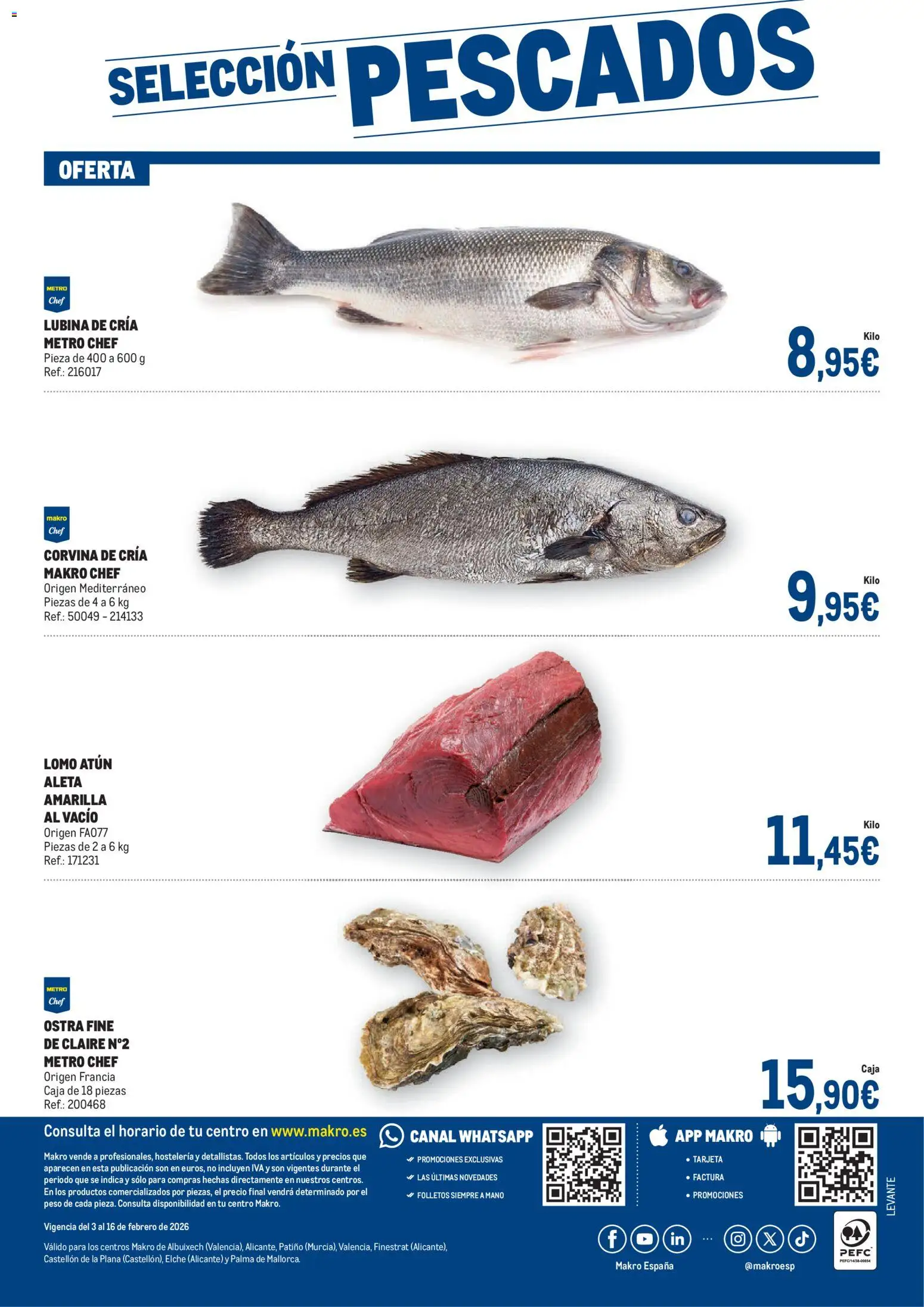 Makro - Fresco Levante │ válido desde el 03.02.2026 | Página: 4 | Productos: Peso, Caja