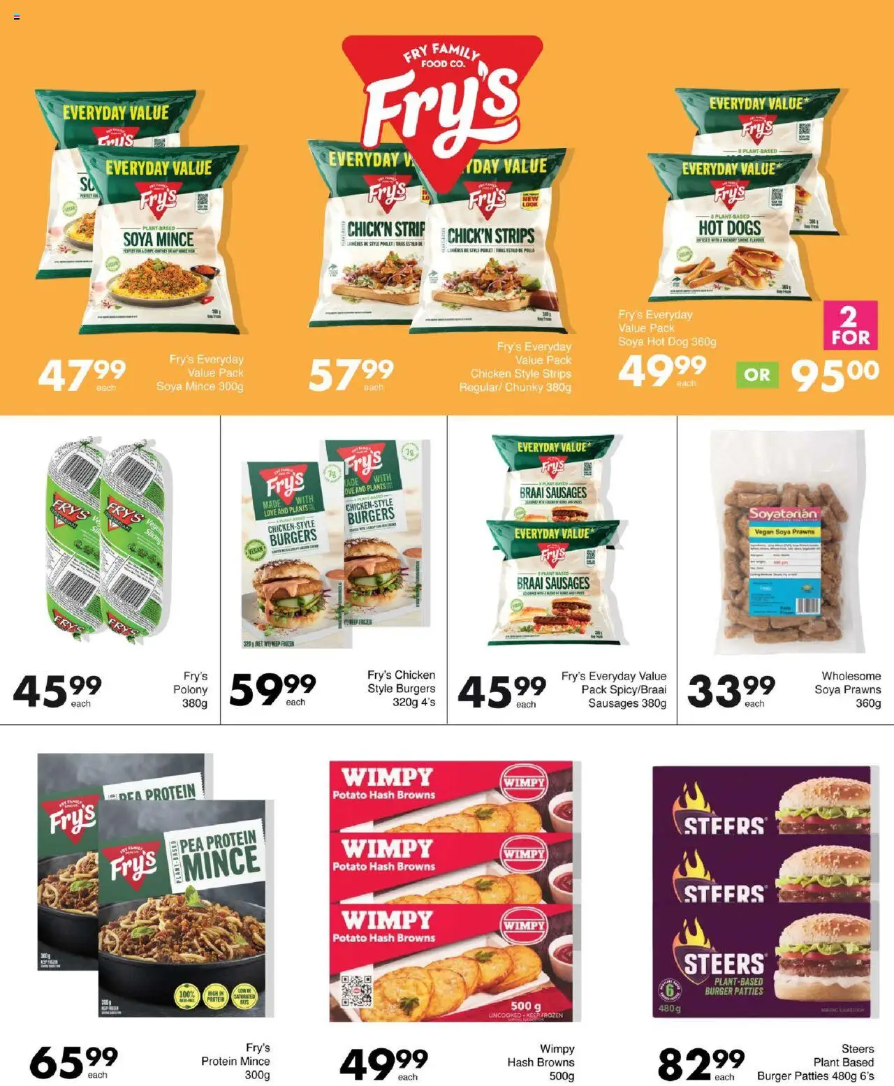 Save Specials │ valid from 31.07.2025 | Page: 12 | Products: Hot dogs, Burgers, Soya mince, Fry's