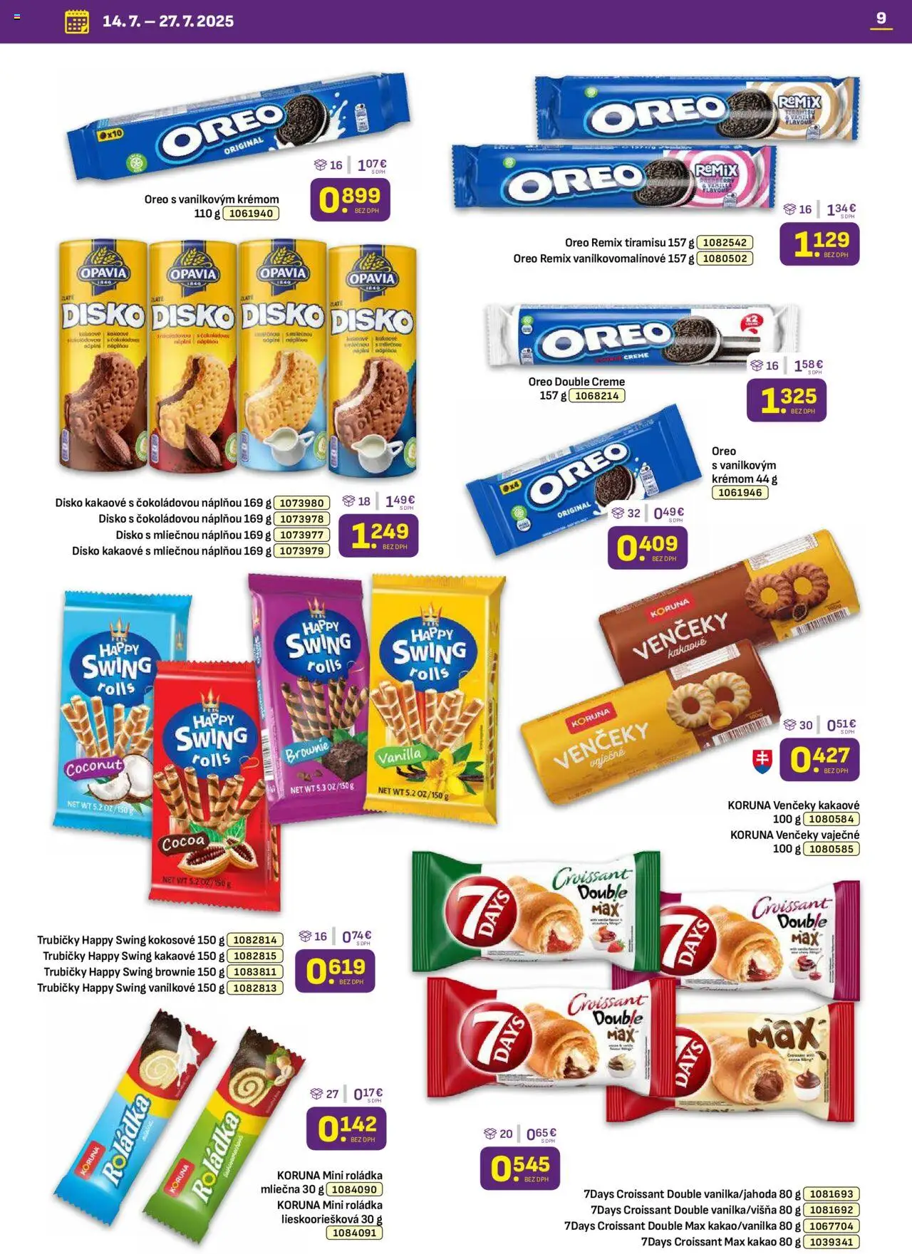Libex leták │ platný od 14.07.2025 | Strana: 9 | Produkty: Croissant, Kakao