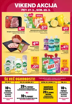 Mercator katalog akcije – veljaven od 26.03.2026 | Stran: 40 | Izdelki: Kos, Zrezki, Sunka, Smetana