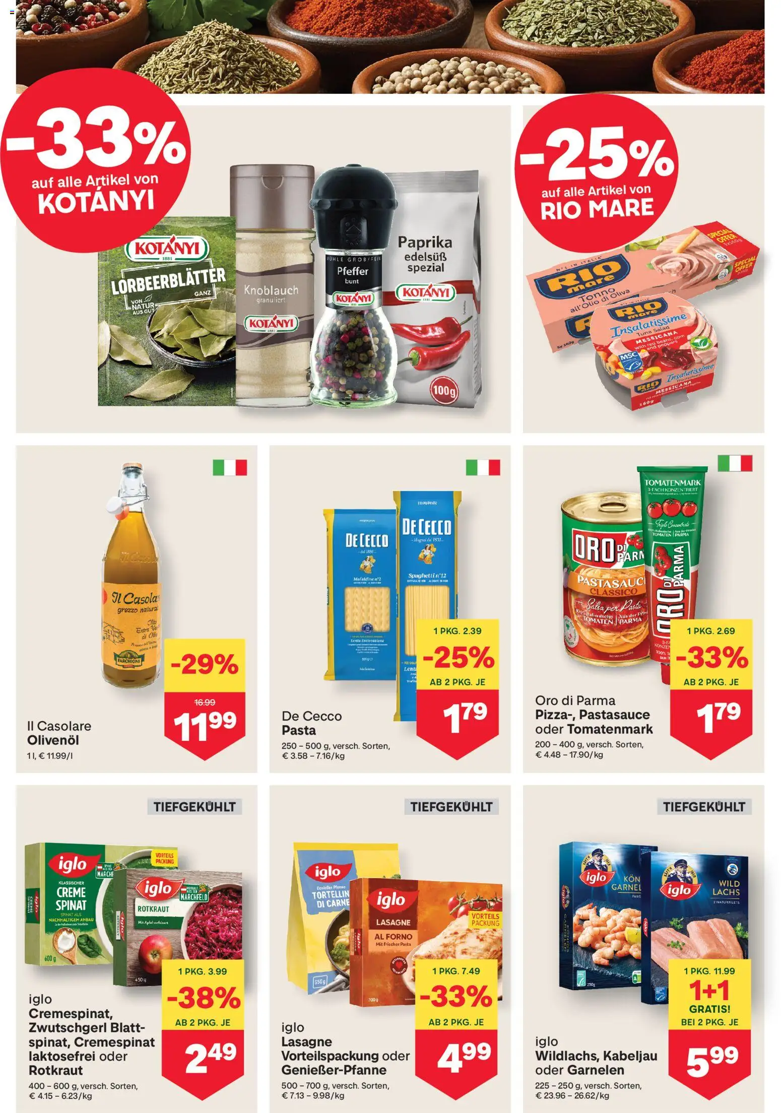 MPREIS Osttirol gültig ab 29.01.2026 | Seite: 8 | Produkte: Pasta, Knoblauch, Hajdina liszt, Tomaten