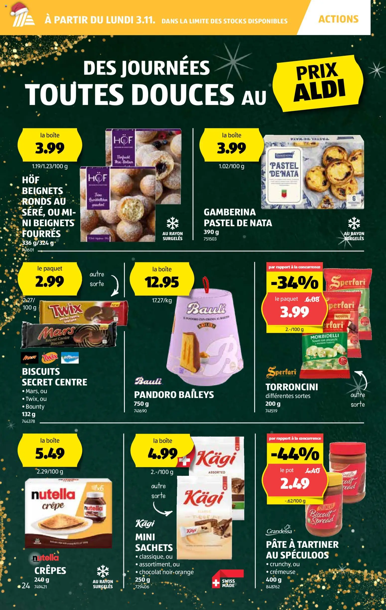 Aldi Aktionen FR – gültig ab 30.10.2025 | Seite: 25 | Produkte: Spabad, Mars, Twix