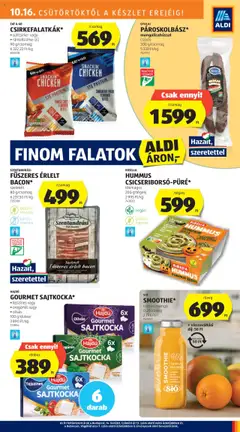 FŰSZERES ÉRLELT BACON*, szeletelt, 80 g/csomag - amely érvényes a következő dátumtól: 16.10.2025 | Oldal: 15