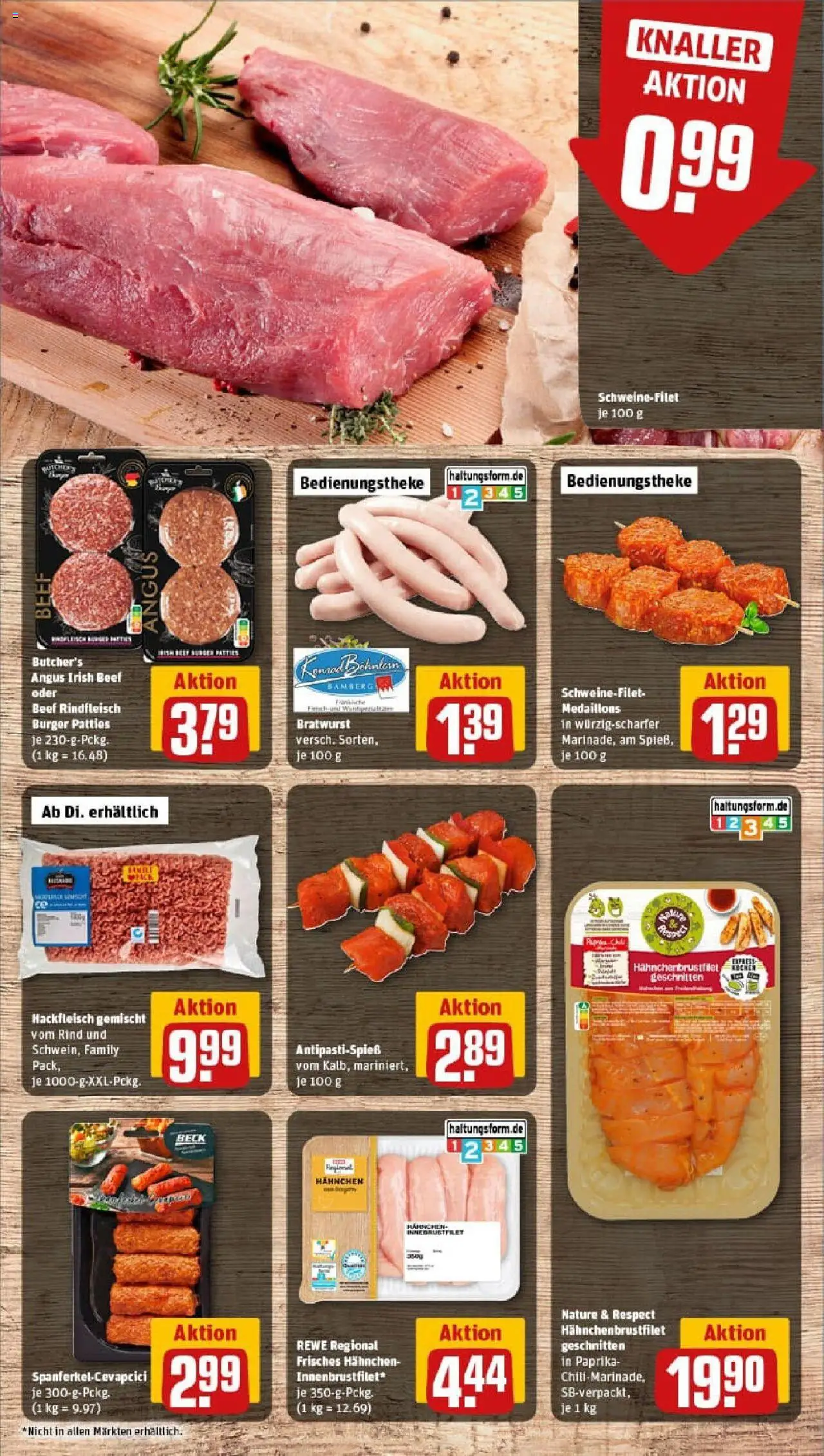 Rewe prospekt Höchstadt An Der Aisch	 - gültig ab dem 06.07.2025 | Seite: 8 | Produkte: Cevapcici, Schweinefilet, Paprika, Hackfleisch