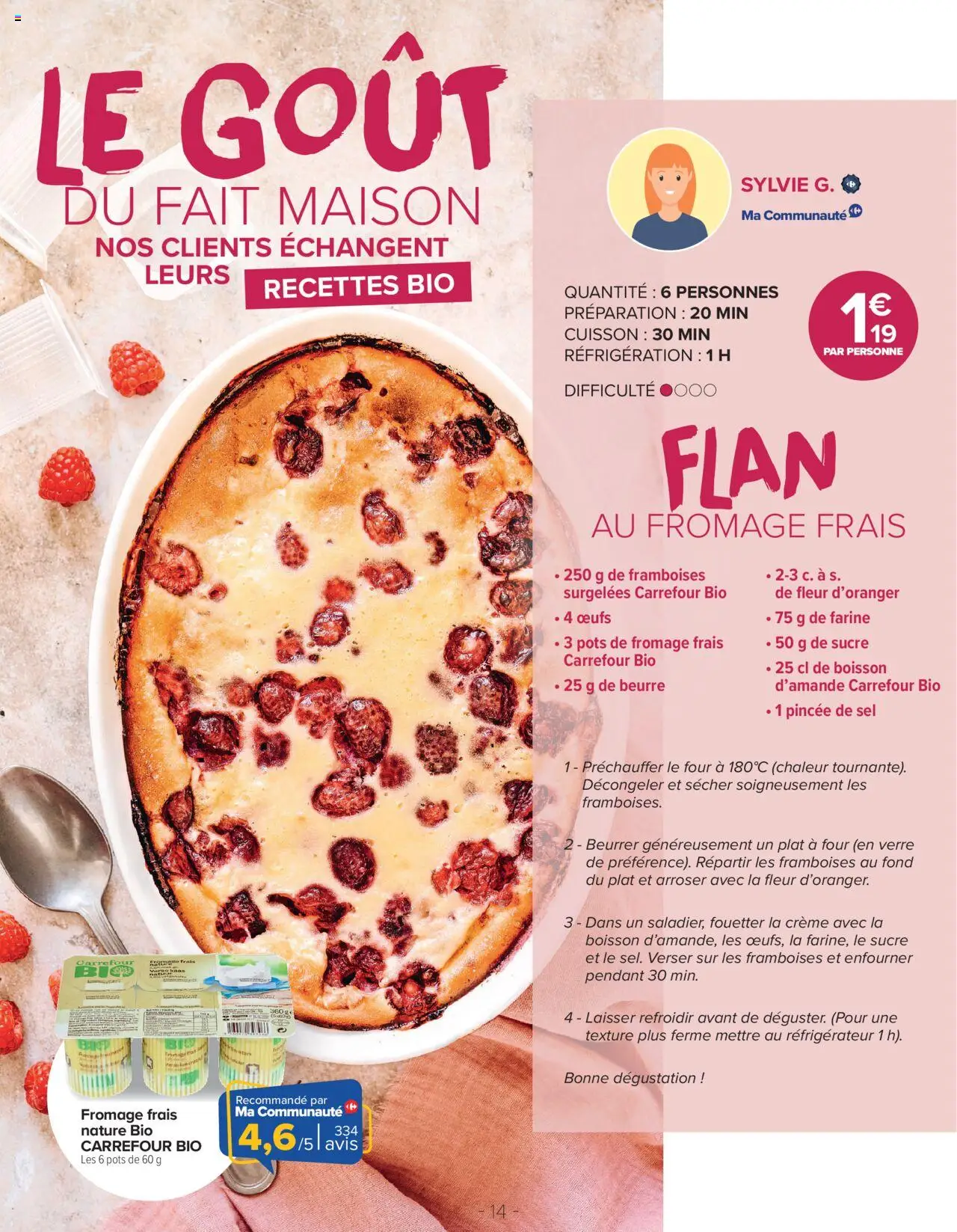  | Page: 14 | Produits: Farine, Beurre, Œufs, Crème