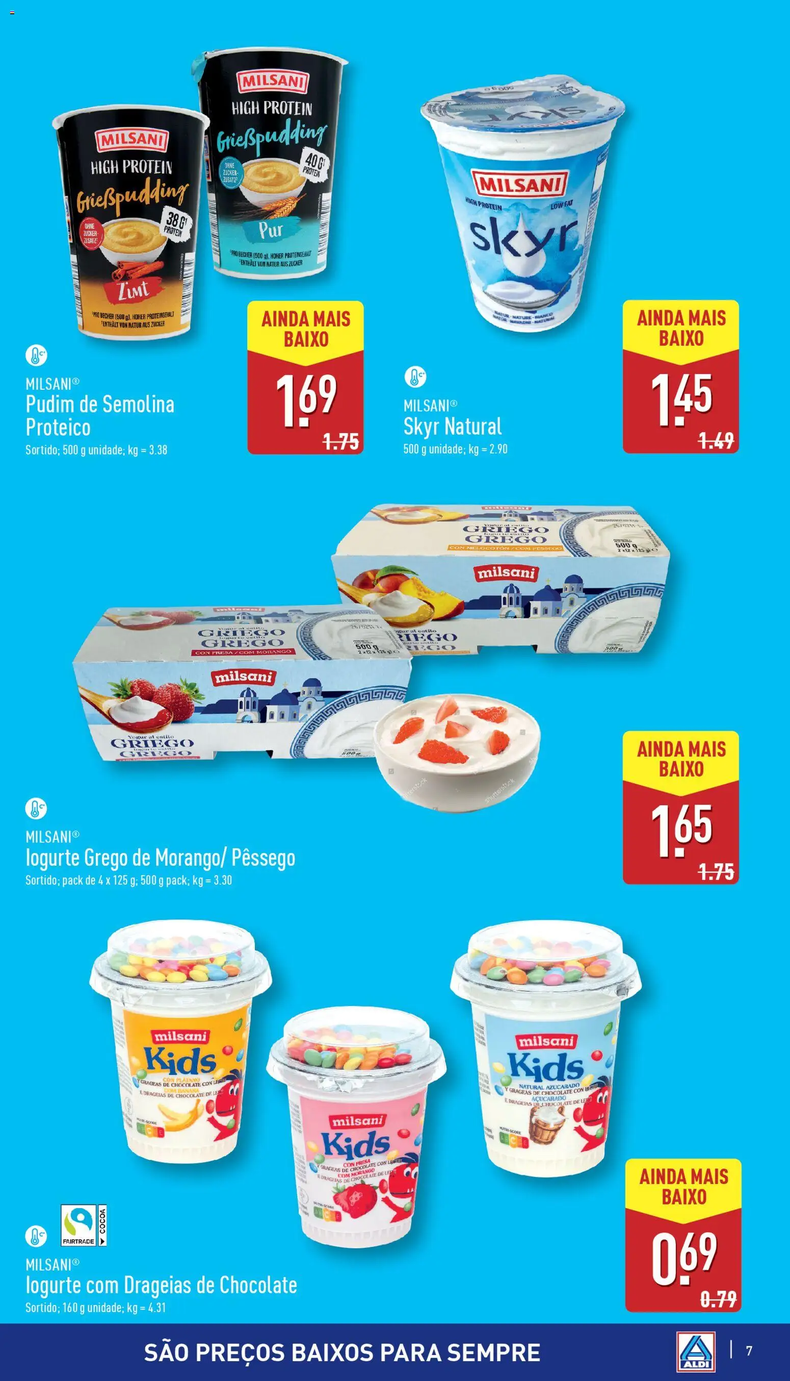 Aldi folheto │ válido de 22.10.2025 | Página: 7 | Produtos: Pudim, Chocolate