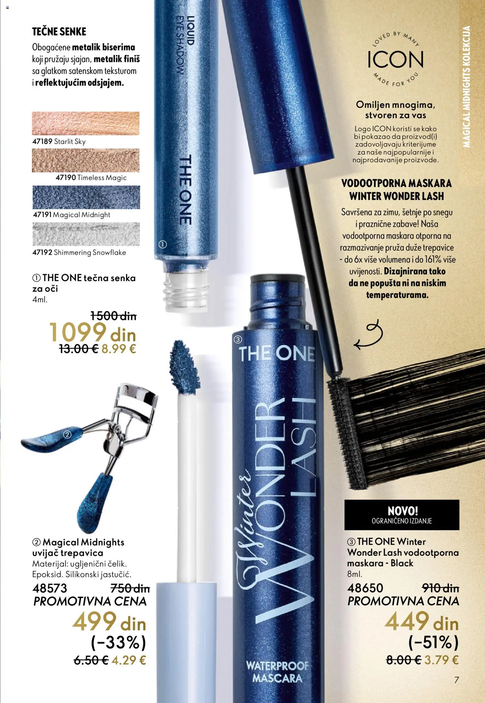 Oriflame katalog - važi od 19.11.2025 | Strana: 7 | Proizvode: Maskara