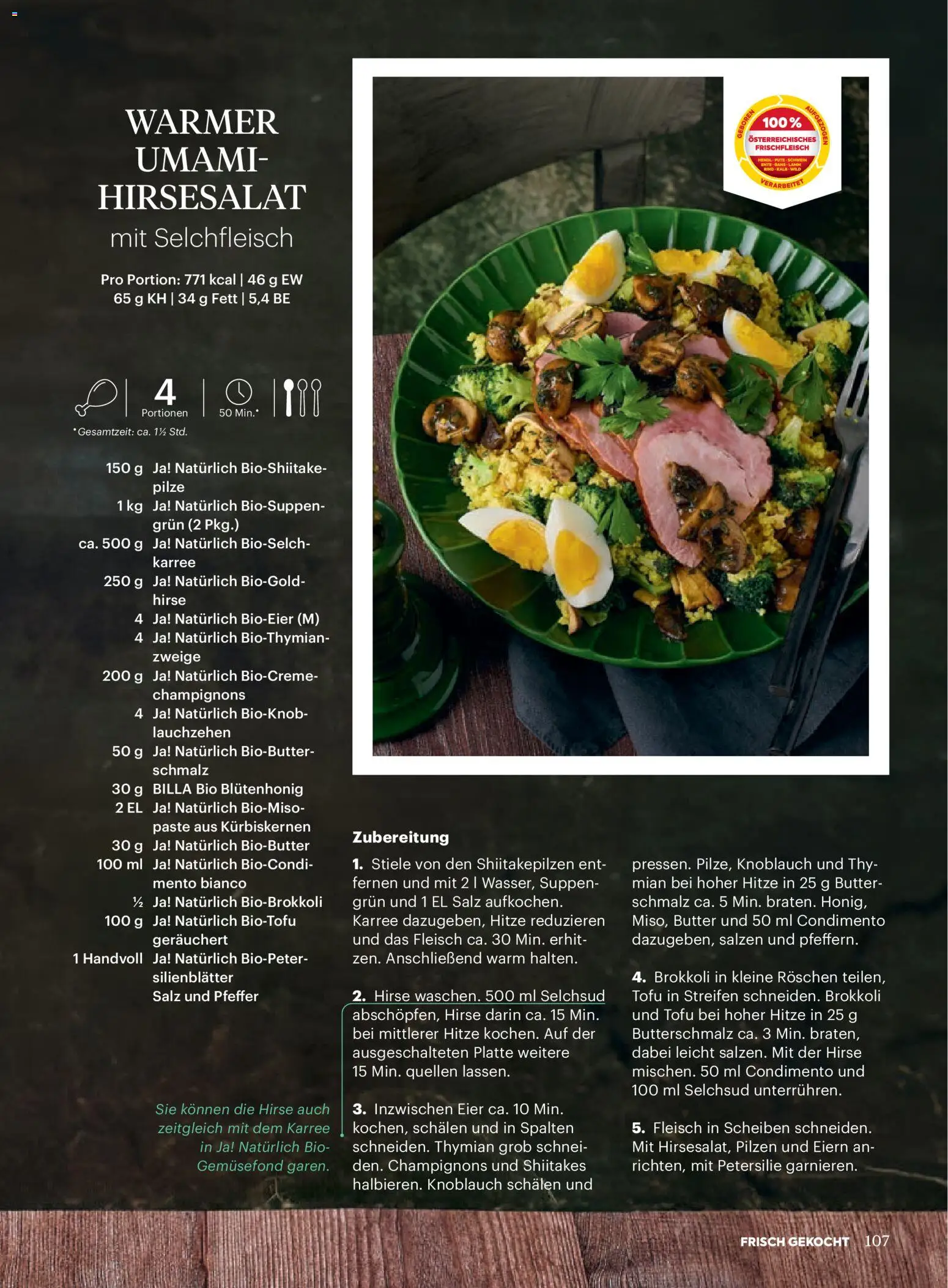 Billa  Frisch Gekocht gültig ab 01.01.2026 | Seite: 103 | Produkte: Pfeffer, Knoblauch, Petersilie, Butter