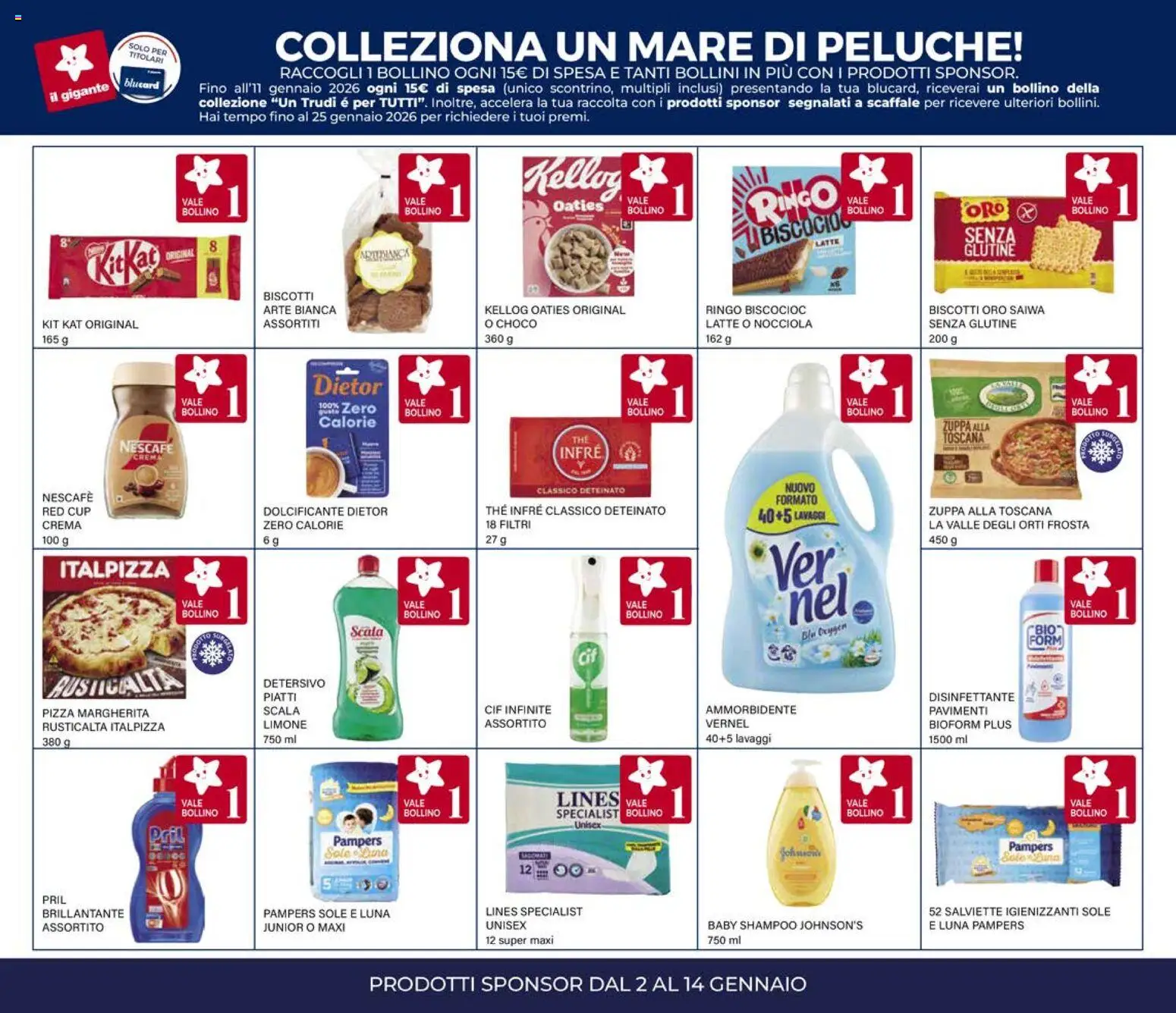 Volantino Il Gigante del 02.01.2026 | Pagina: 21 | Prodotti: Shampoo, Peluche, Ammorbidente, The