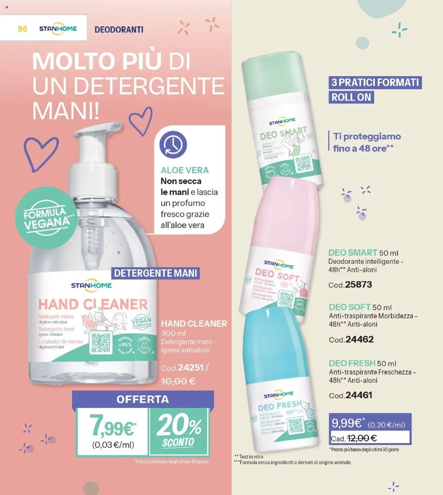 Volantino Stanhome del 21.04.2026 | Pagina: 96 | Prodotti: Deodorante, Antitraspirante, Aloe vera, Profumo