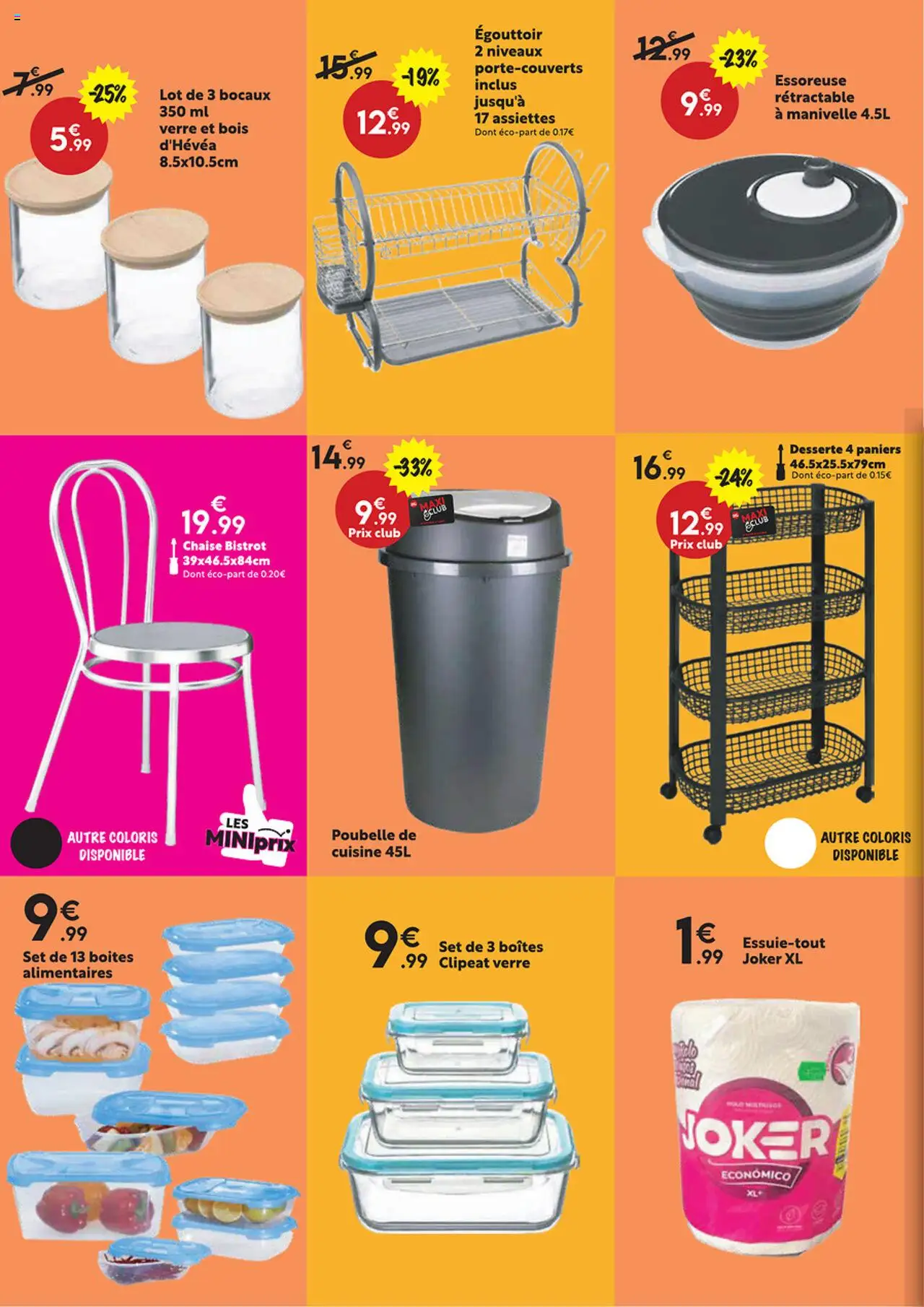  | Page: 14 | Produits: Égouttoir, Poubelle, Chaise
