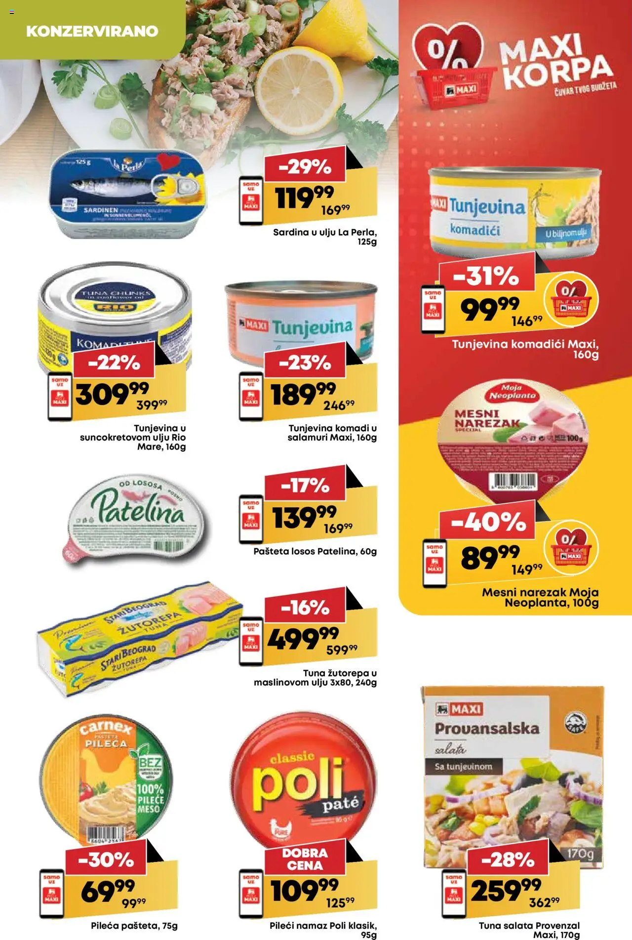 Maxi katalog - važi od 03.07.2025 | Strana: 20 | Proizvode: Salata, Korpa, Mesni narezak, Pašteta