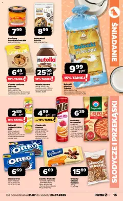 Netto gazetka - Spożywcza od 21.07.2025 | Strona: 15 | Produkty: Słodycze, Malina, Nutella, Mascarpone