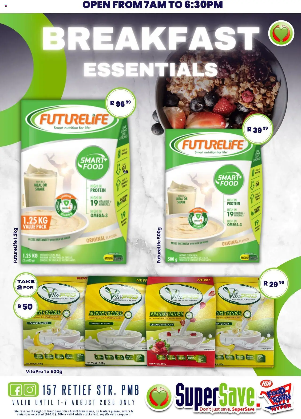 Super Save Specials │ valid from 08.08.2025 | Page: 59 | Products: Detergente líquido, Vitamins, Milk, Water