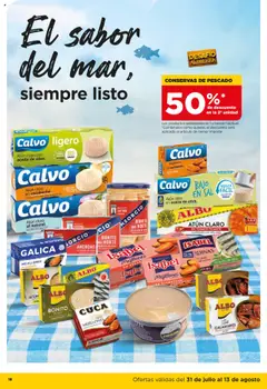 Alimerka folleto Asturias │ válido desde el 31.07.2025 | Página: 18 | Productos: Calamares, Aceite, Pescado, Radio