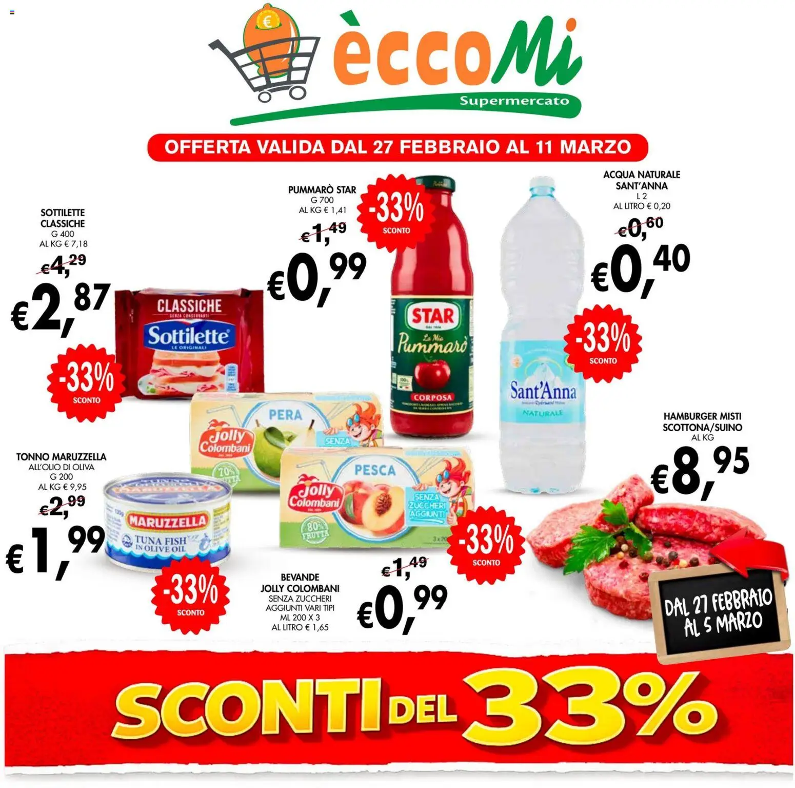 Volantino Coal del 27.02.2026 | Pagina: 1 | Prodotti: Frutta, Olive, Pesca, Pera