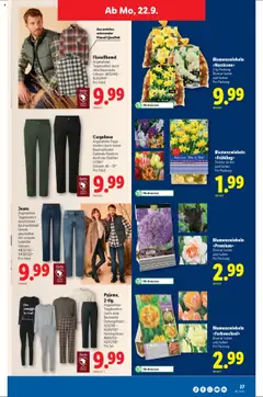 Lidl Aktionen – gültig ab 18.09.2025 | Seite: 27 | Produkte: Cargohose, Jeans