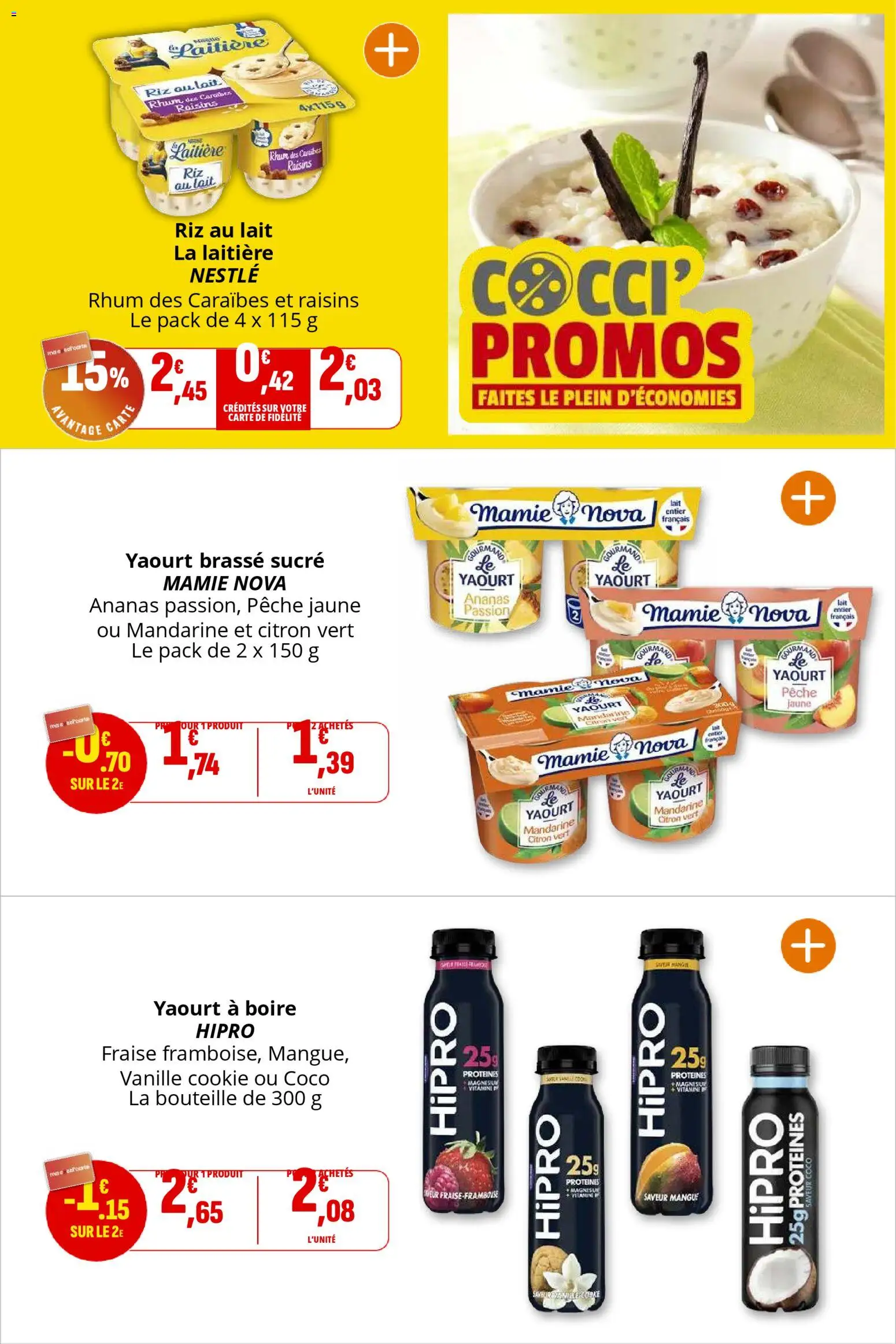 {H1} | Page: 10 | Produits: Citron vert, Pêche, Lait, Riz