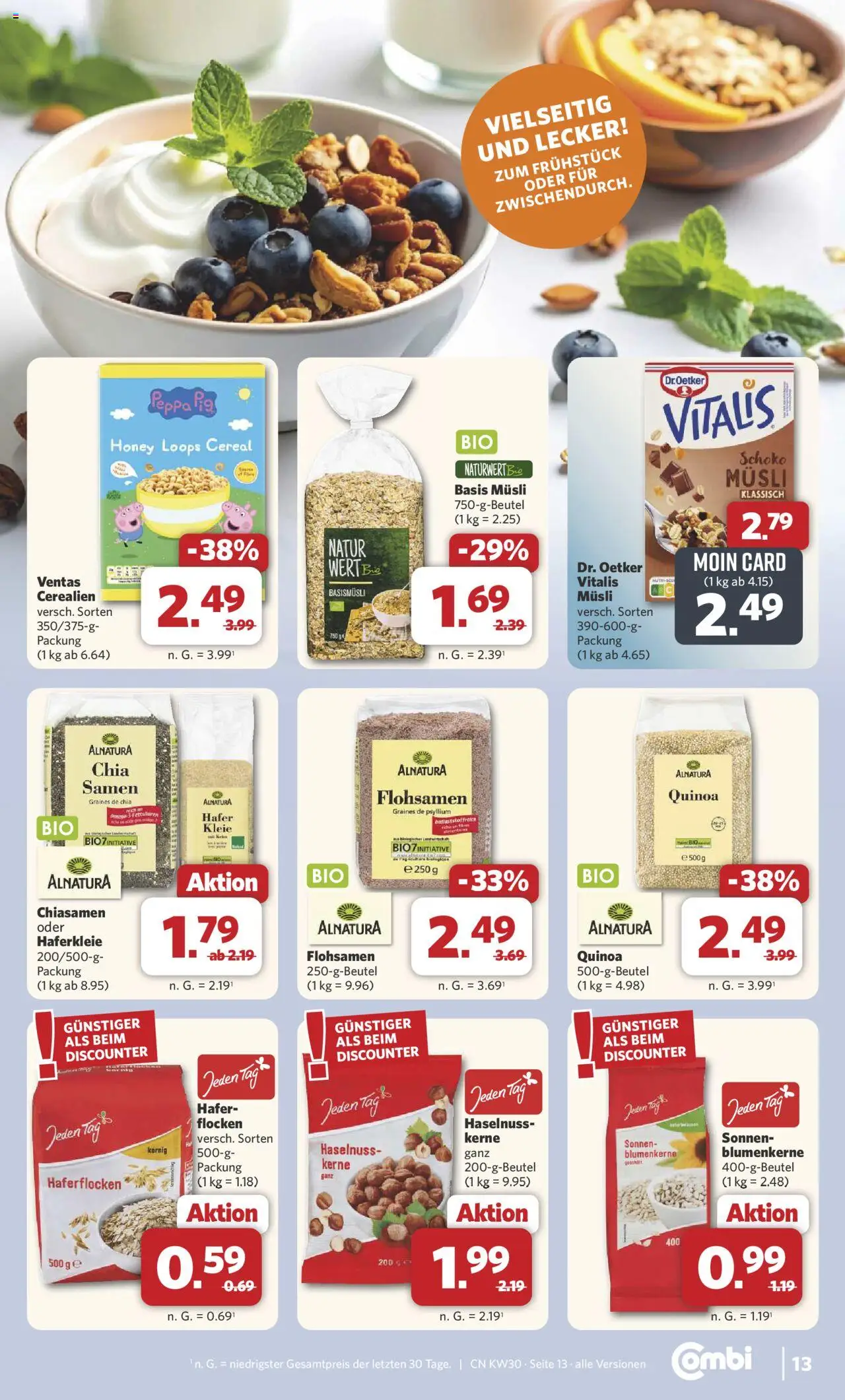 Combi Prospekt 	 - gültig ab dem 21.07.2025 | Seite: 15 | Produkte: Musli, Flocken