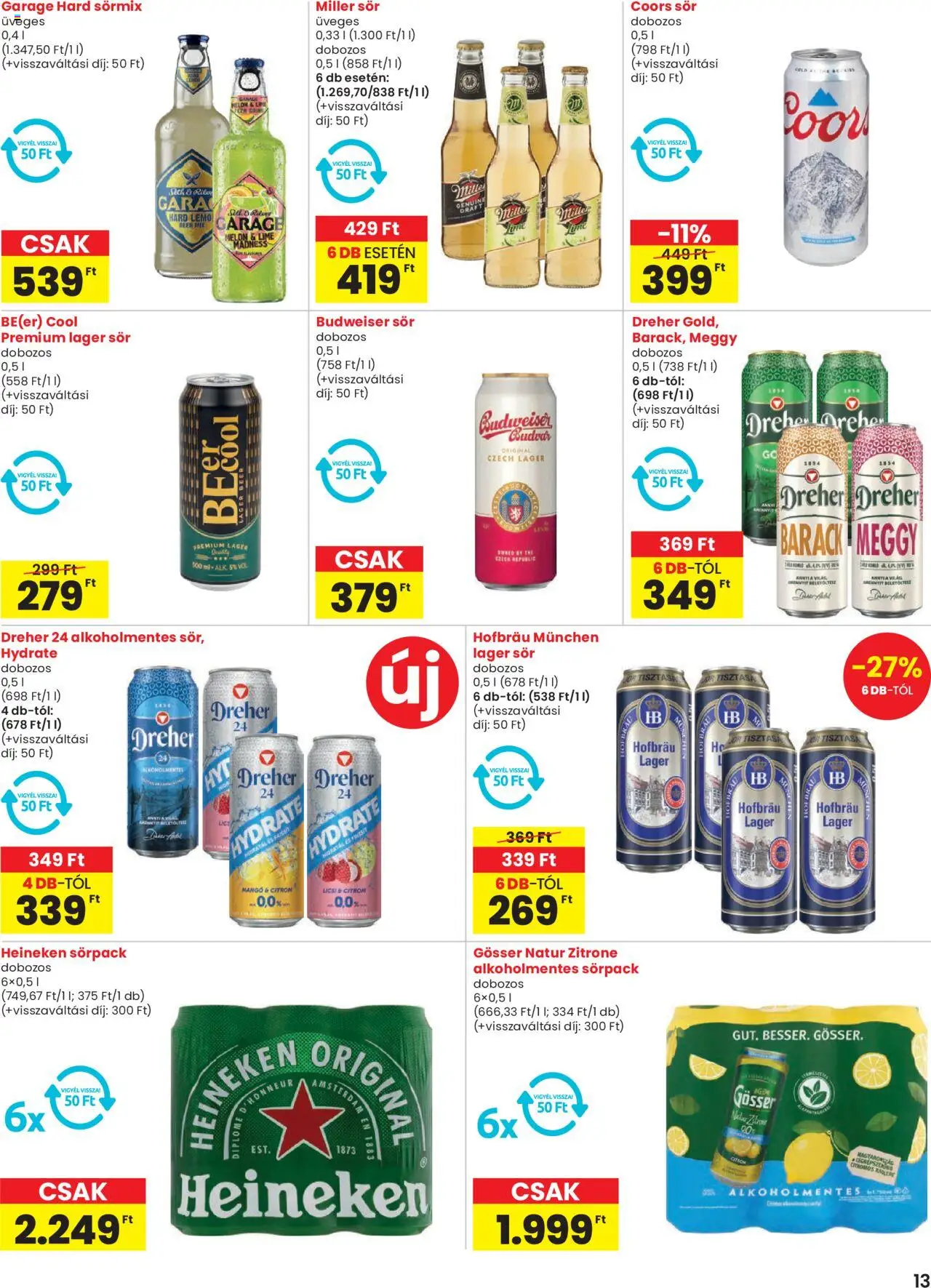 Spar akciós ujság - amely érvényes a következő dátumtól: 12.06.2025 | Oldal: 13 | Termékek: Meggy, Dunje, Guarana, Mangó