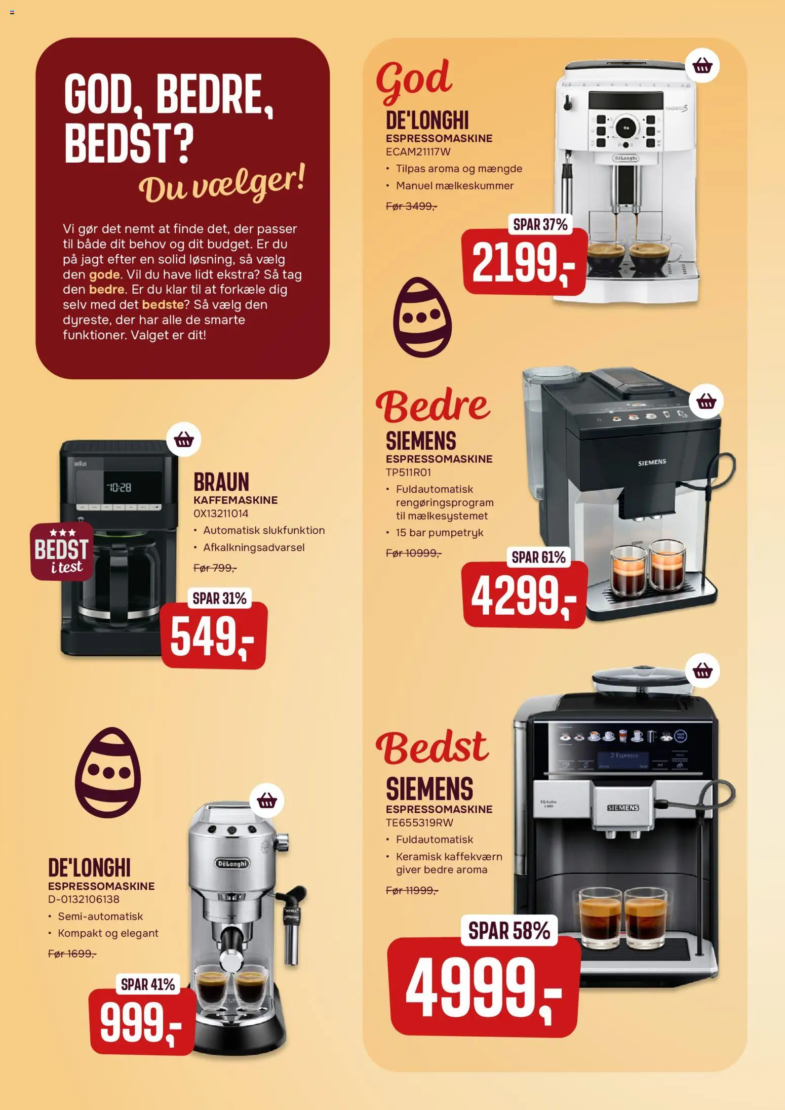 Skousen tilbudsavis – gyldig fra 16.03.2026 | Side: 8 | Produkter: Kaffemaskine