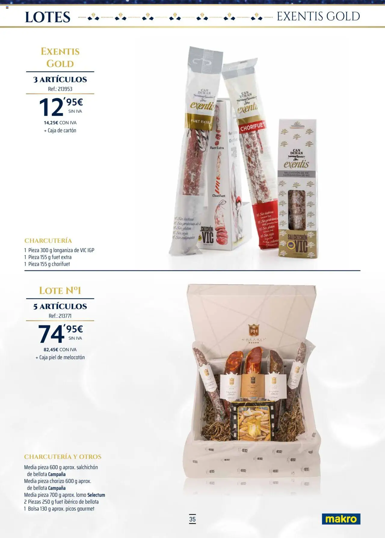 Makro - Lotes y cestas Levante │ válido desde el 04.10.2025 | Página: 35 | Productos: Bolsa, Longaniza, Caja
