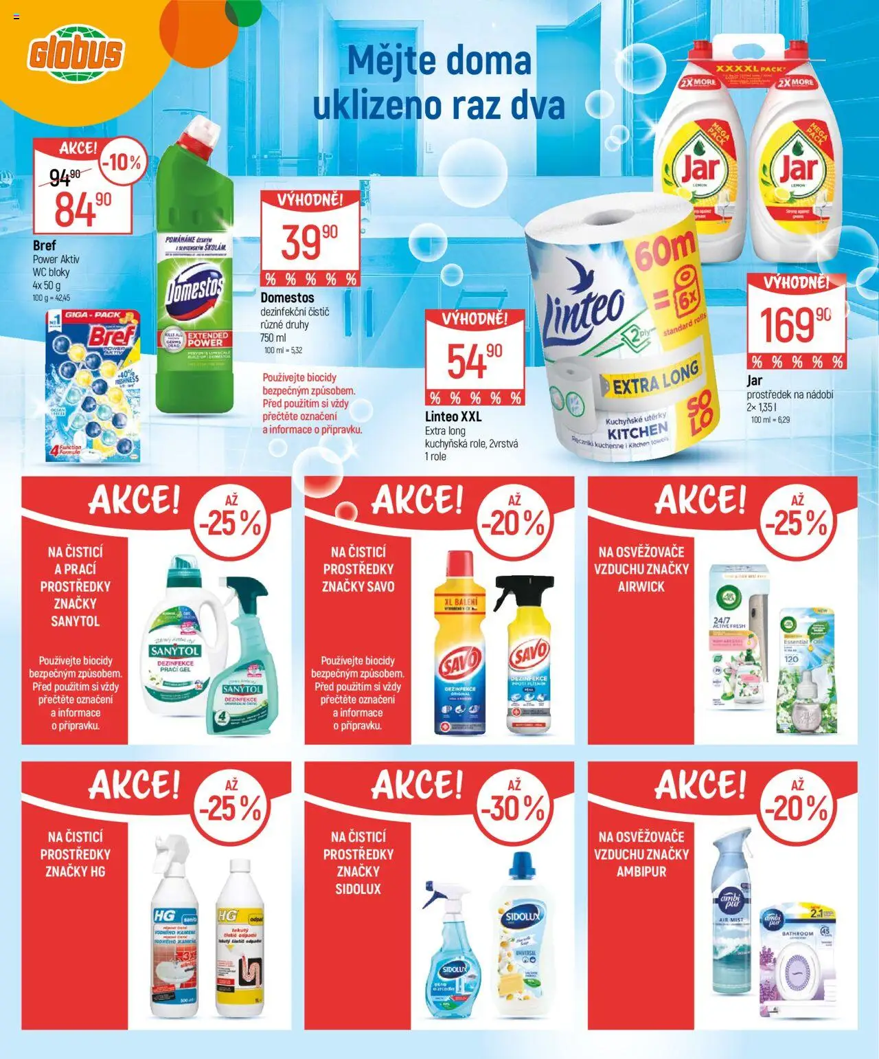 Globus leták - Čistý a útulný domov od 01.10.2025 | Strana: 6 | Produkty: Globus, Nádobí, Savo, Sidolux