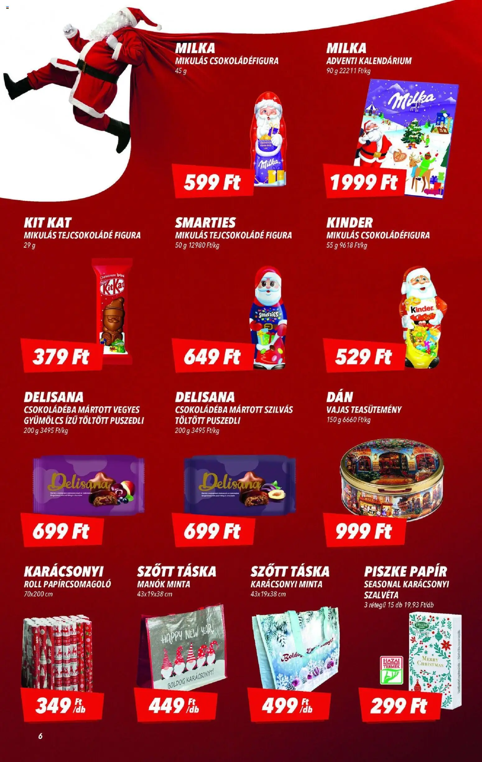 CBA akciós ujság - amely érvényes a következő dátumtól: 13.11.2025 | Oldal: 6 | Termékek: Gyümölcs, Táska, Teasütemény, Tejcsokoládé