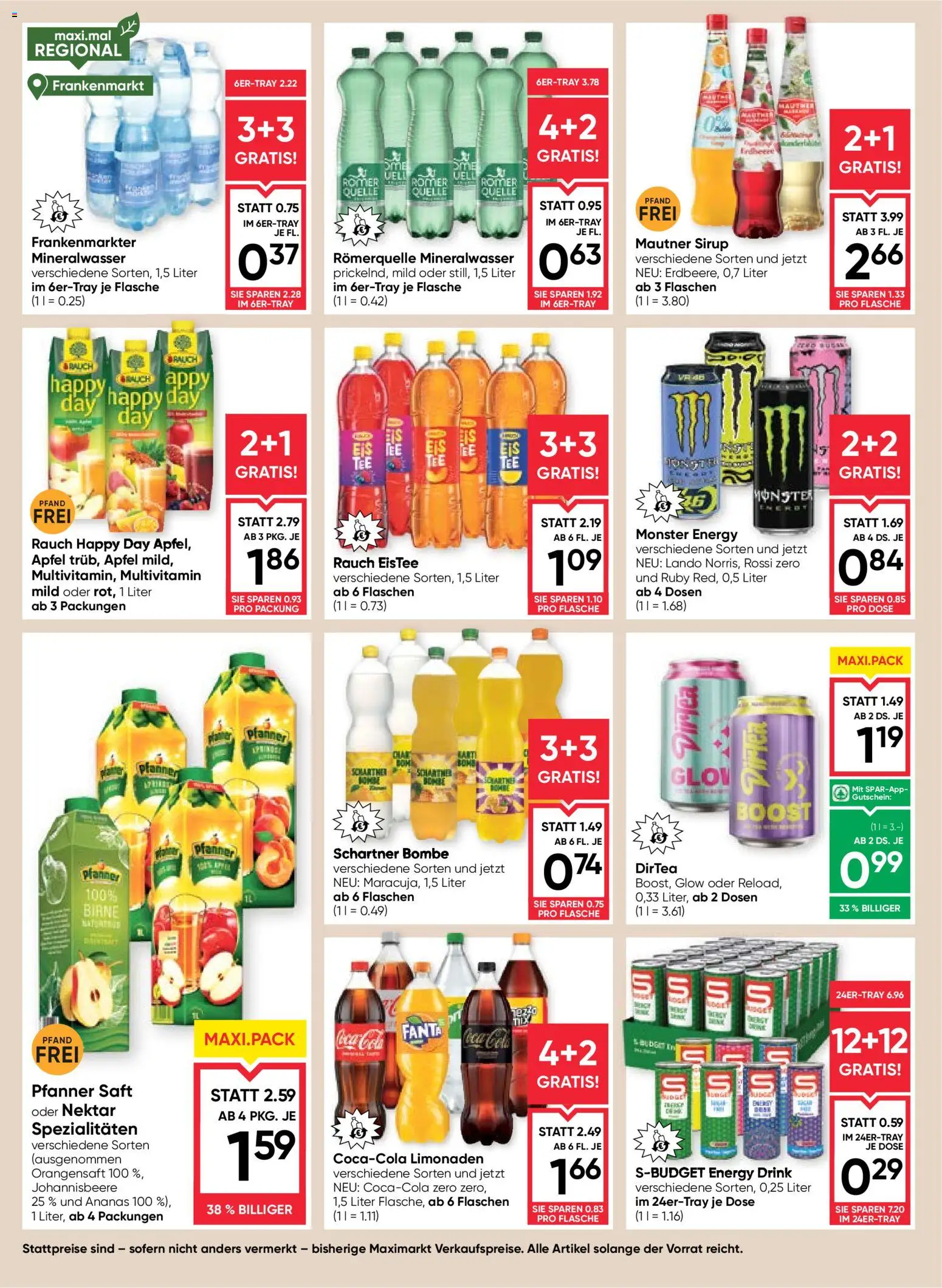 Maximarkt Flugblatt gültig ab 30.04.2026 | Seite: 14 | Produkte: Birne, Saft, Äpfel, Ananas