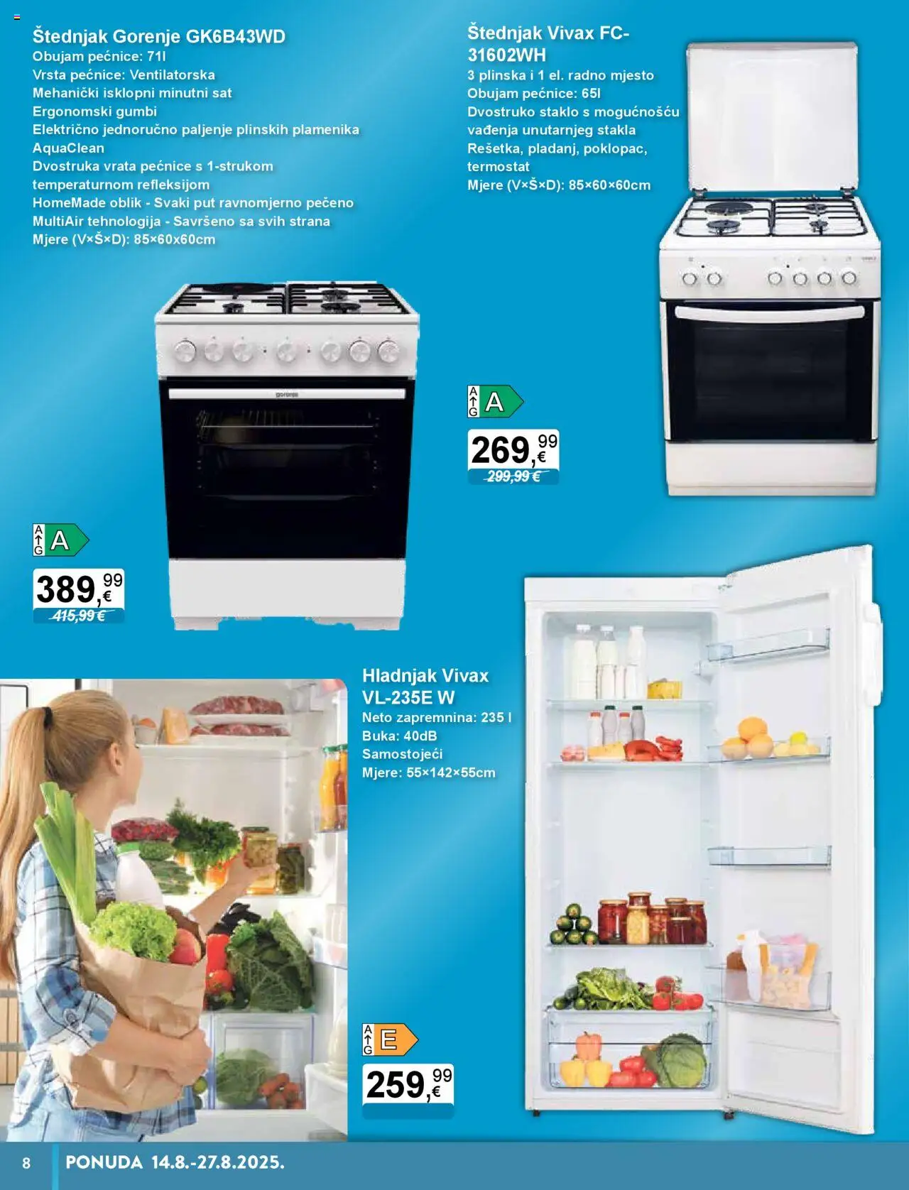 KTC katalog | vrijedi od 14.08.2025 | Stranica: 8 | Proizvodi: Vrata, Termostat, Sat, Hladnjak