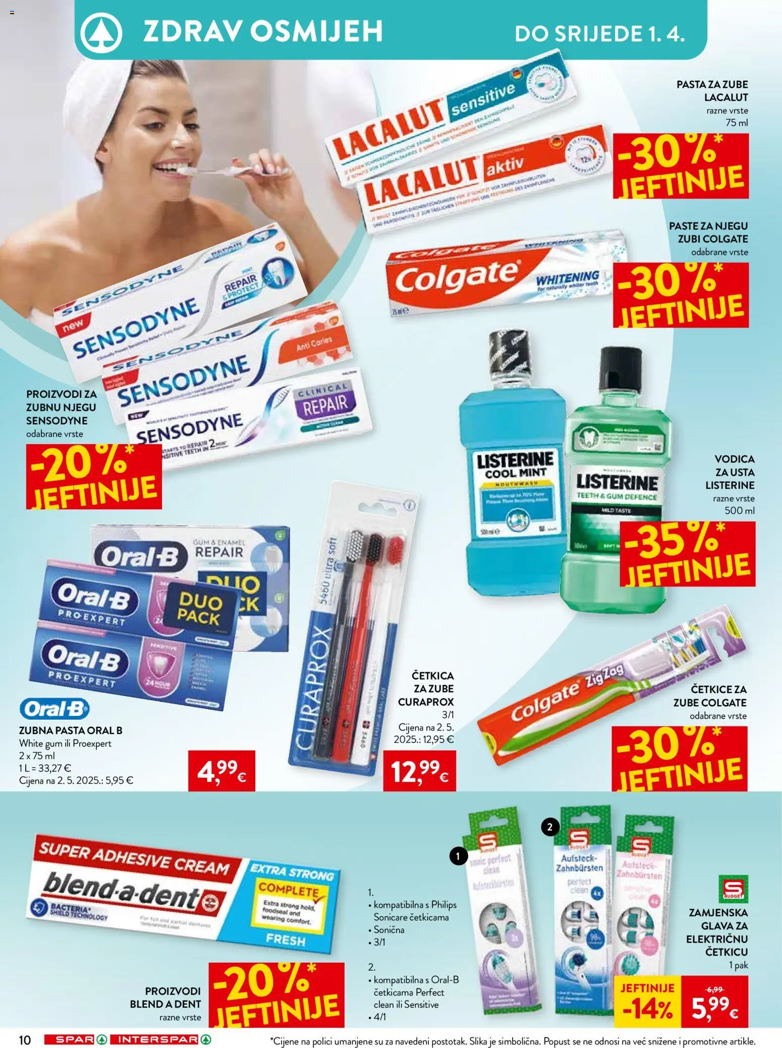 Spar katalog | vrijedi od 12.03.2026 | Stranica: 15 | Proizvodi: Pasta za zube, Četkica za zube, Pasta, Sensodyne