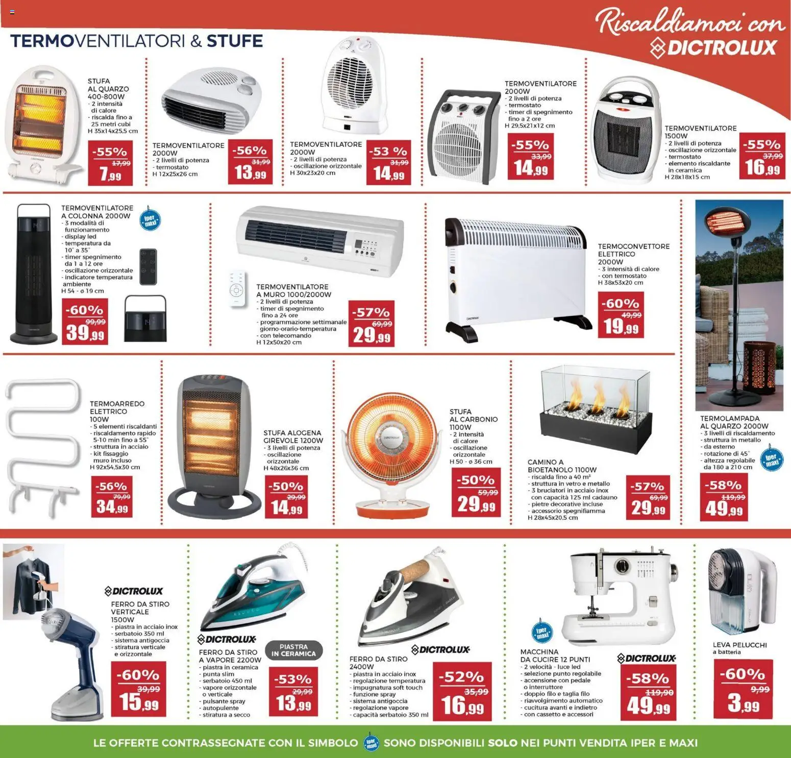 Volantino Happy Casa del 03.01.2026 | Pagina: 15 | Prodotti: Telecomando, Stufa, Macchina da cucire, Batteria