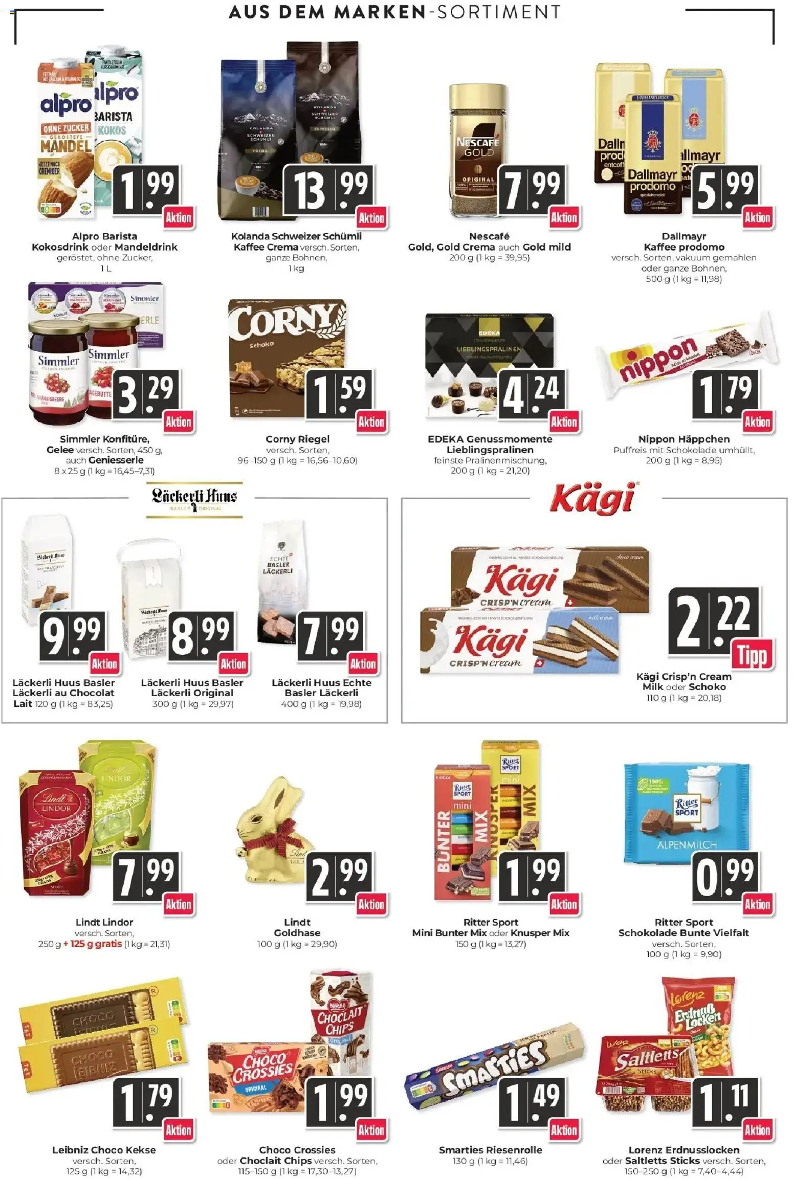 E center Prospekt Lörrach	 – gültig ab 23.03.2026 | Seite: 13 | Produkte: Milch, Kaffee, Ritter sport, Kekse