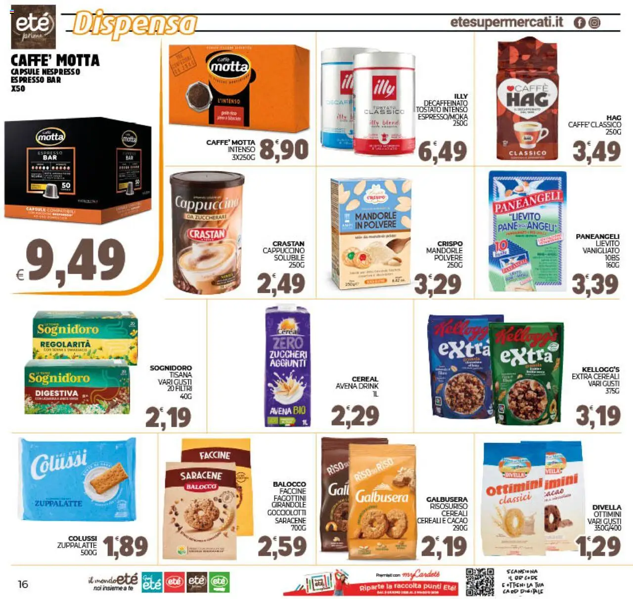 Volantino Eté del 21.10.2025 | Pagina: 16 | Prodotti: Pane, Tè, Mandorle, Cacao